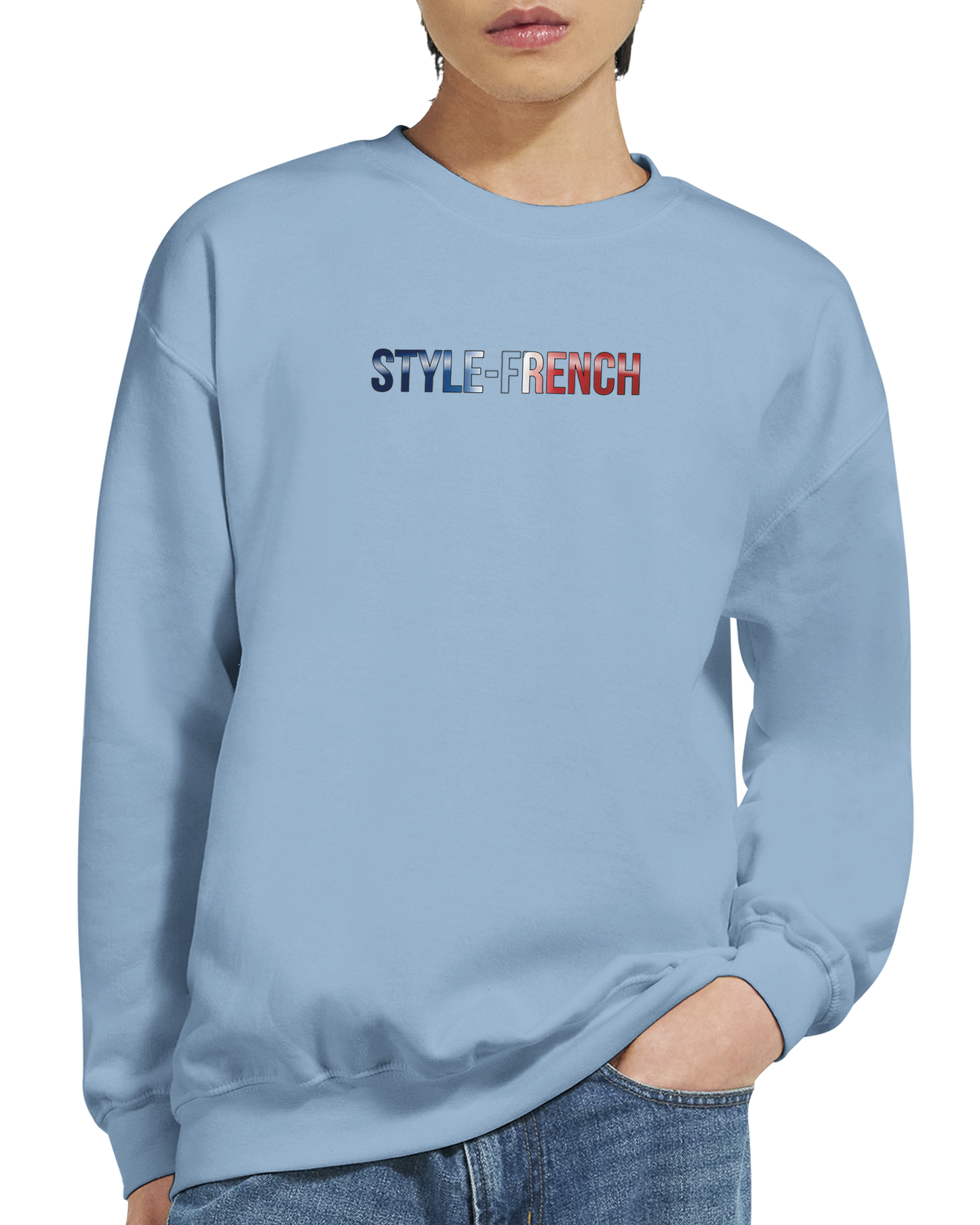 Unisex-Sweatshirt Nantes Stadt Frankreich klassisch Rundhals | Gildan® 18000