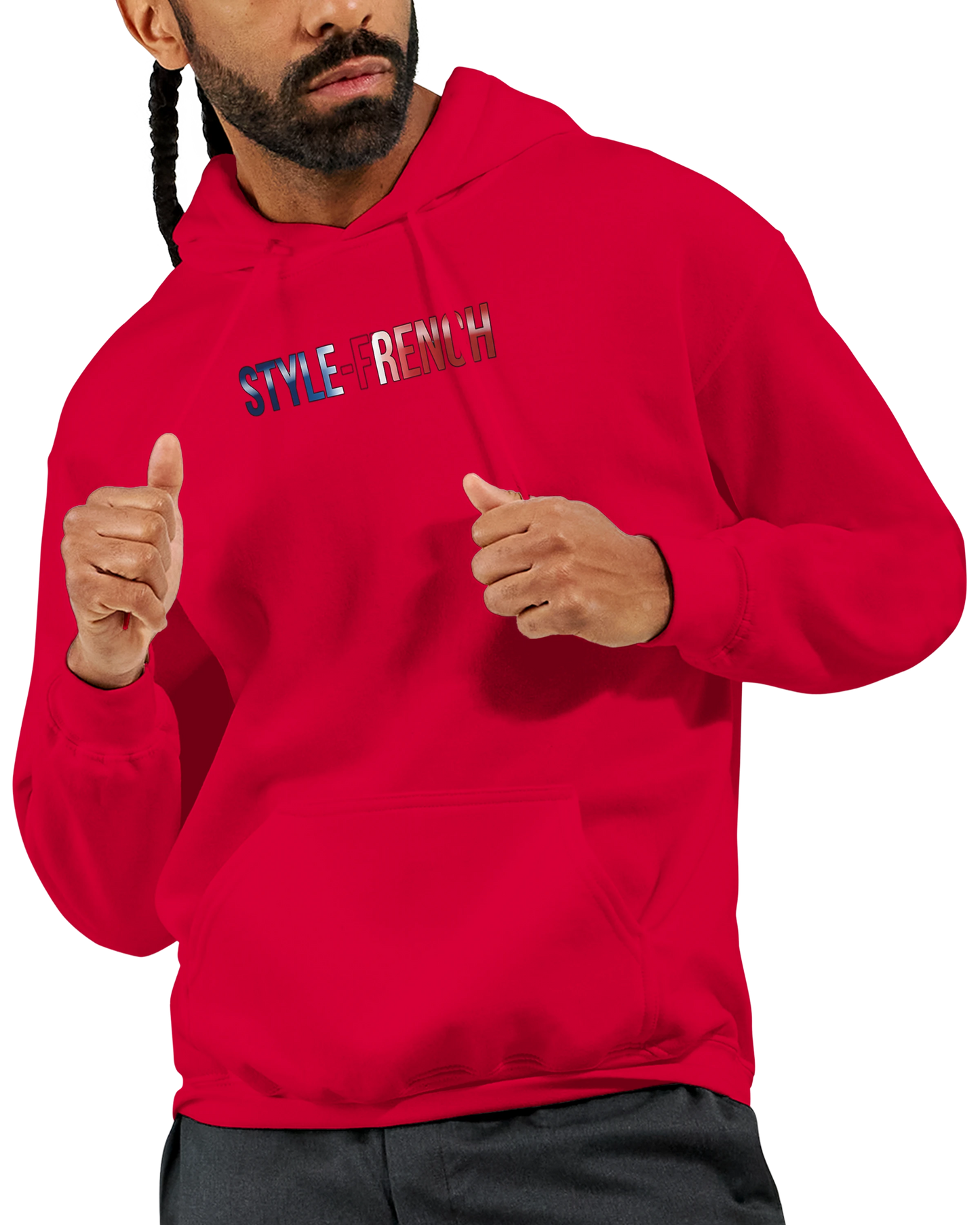 "The people don't give up" hoodie - classic French style for men | Gildan® 18500