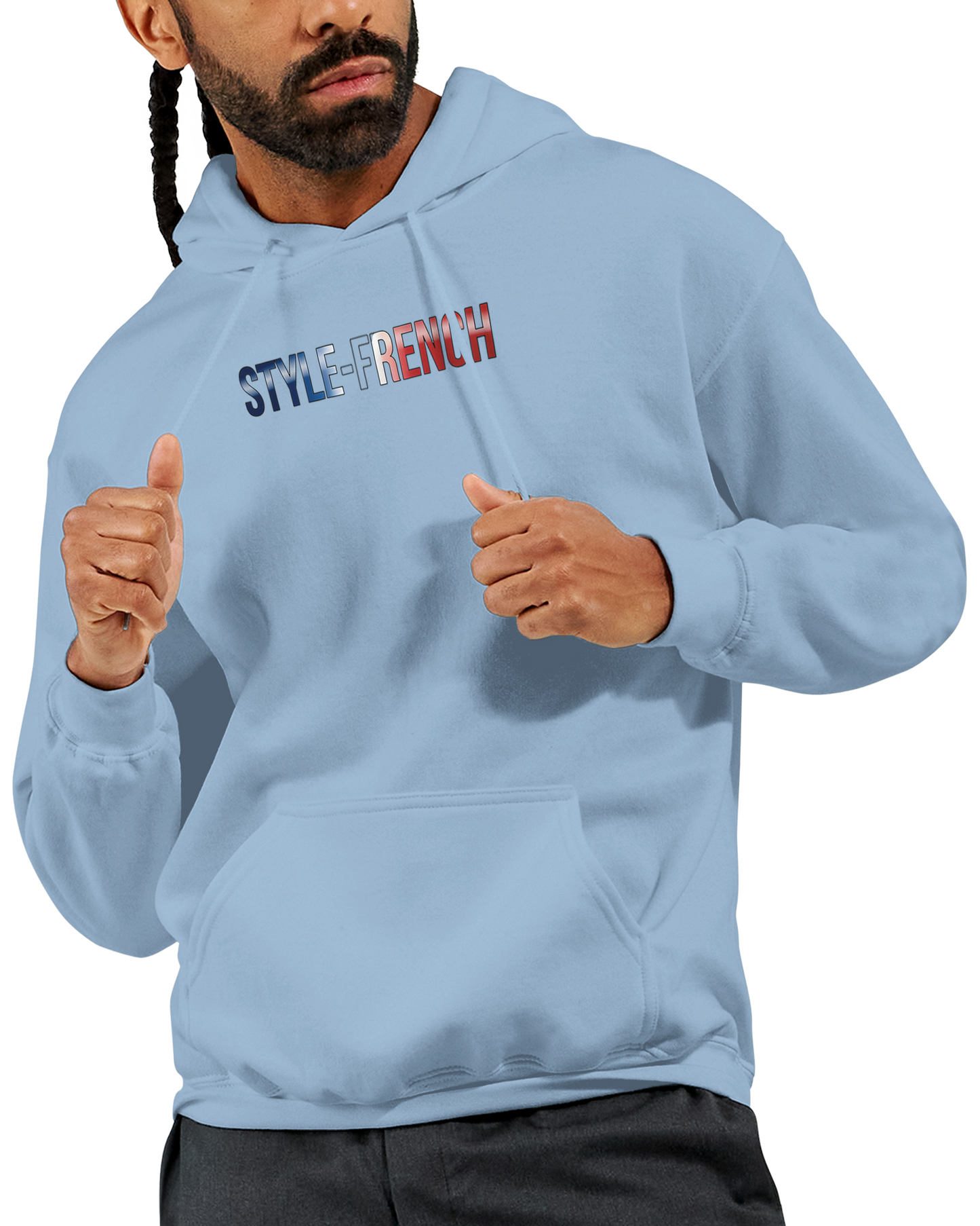 "The people don't give up" hoodie - classic French style for men | Gildan® 18500