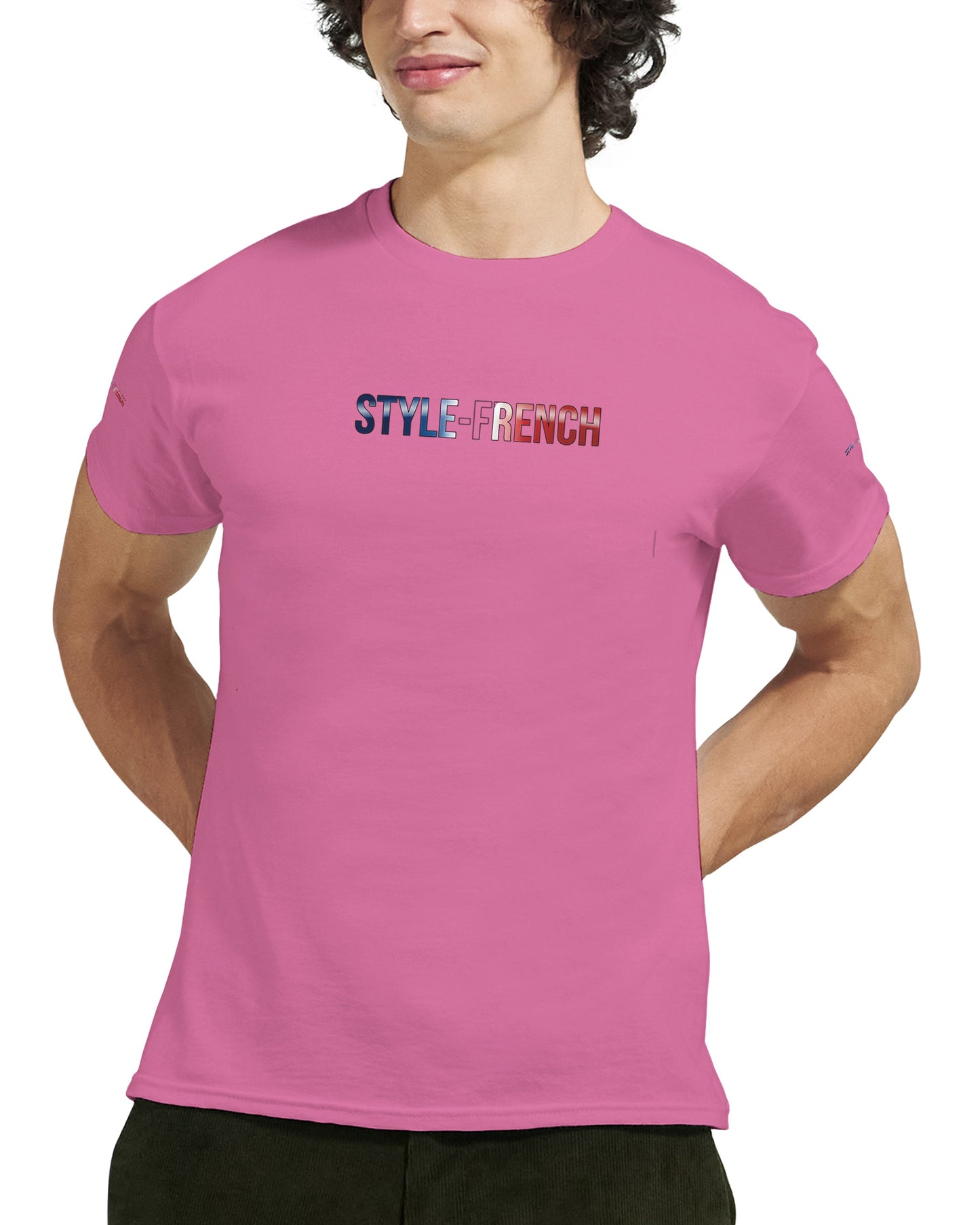 T-Shirt vive la France Herren dick Rundhals | Gildan® 5000