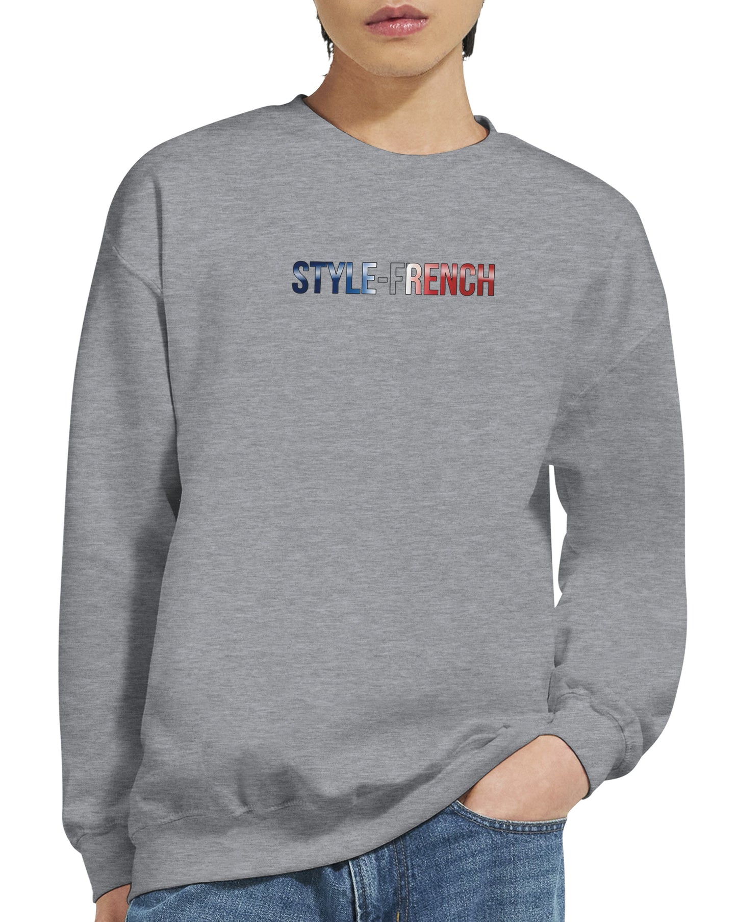 Sweat-shirt Homme Né en France - Confort Premium et Coupe Classique