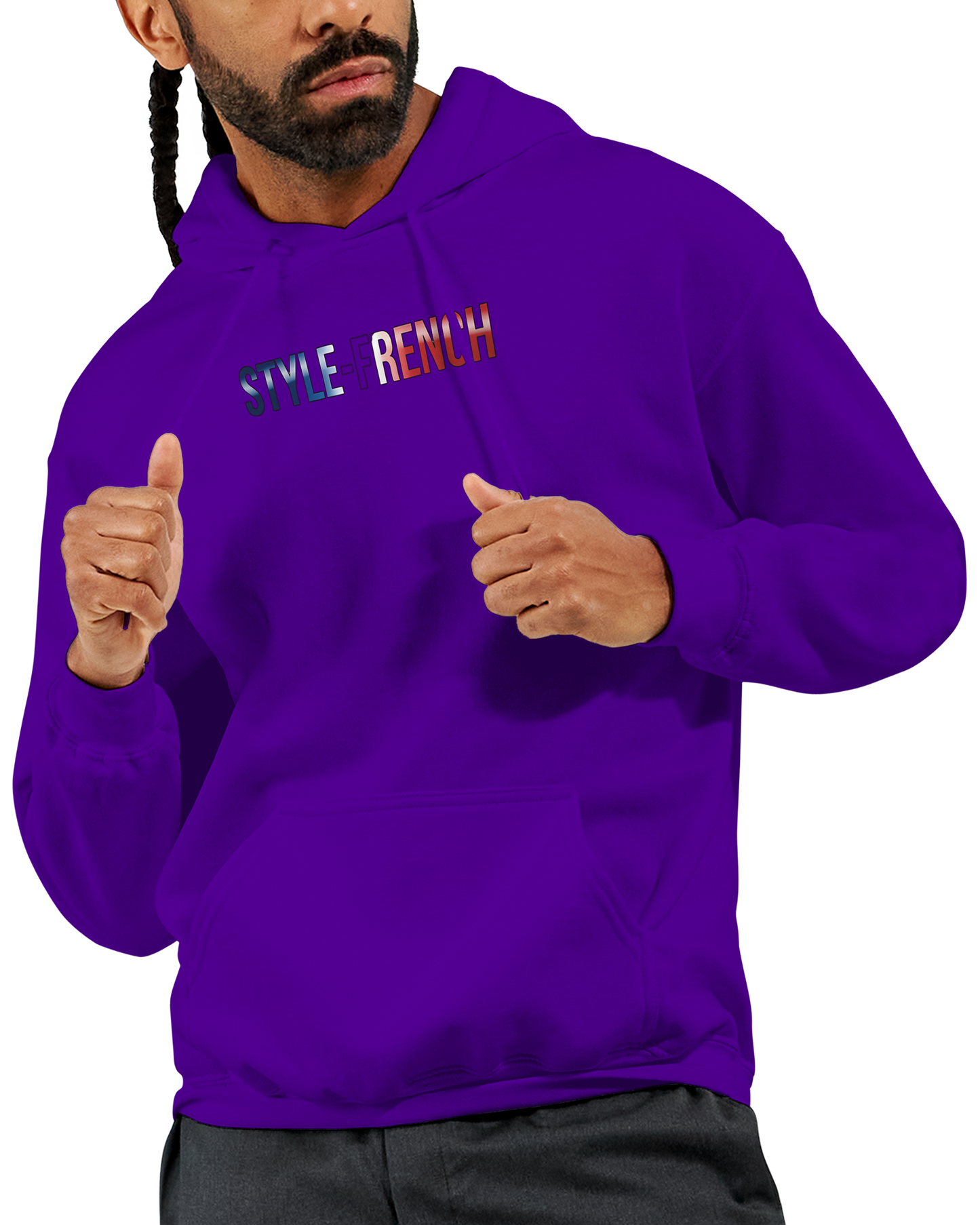 "The people don't give up" hoodie - classic French style for men | Gildan® 18500