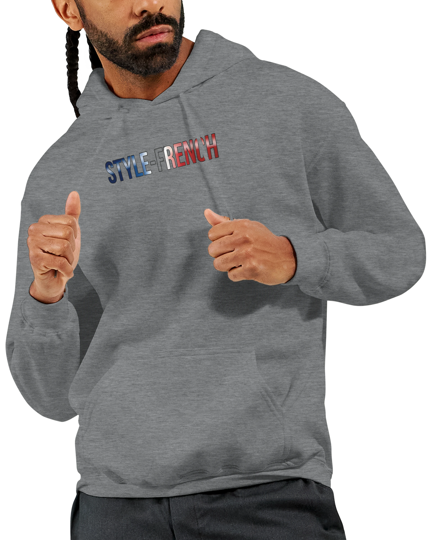 "The people don't give up" hoodie - classic French style for men | Gildan® 18500