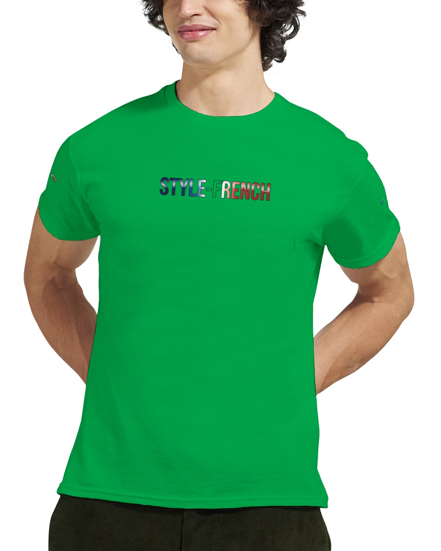 T-Shirt vive la France Herren dick Rundhals | Gildan® 5000