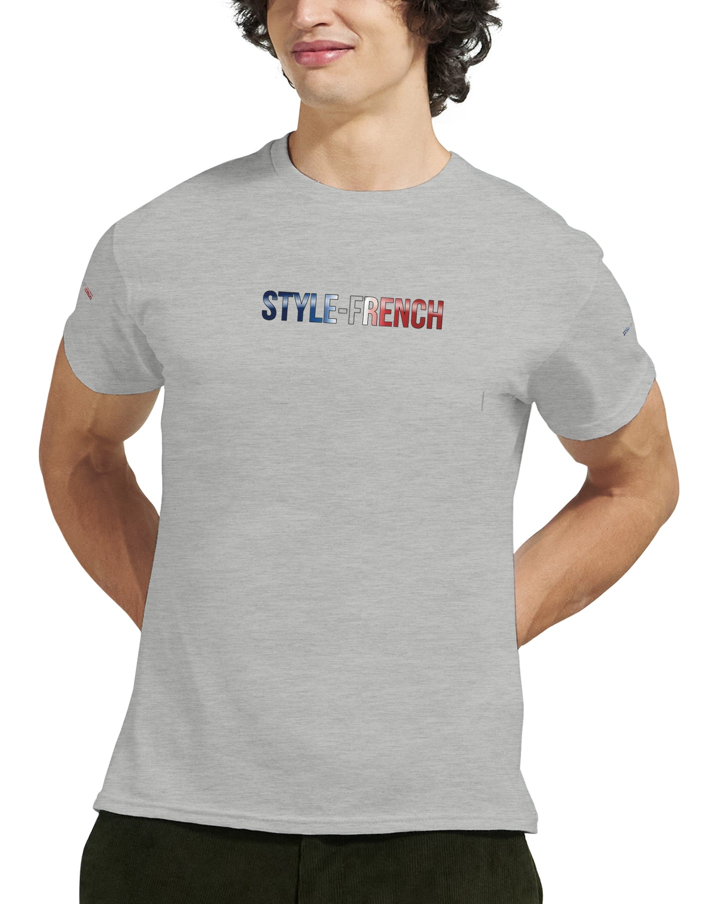 T-Shirt vive la France Herren dick Rundhals | Gildan® 5000