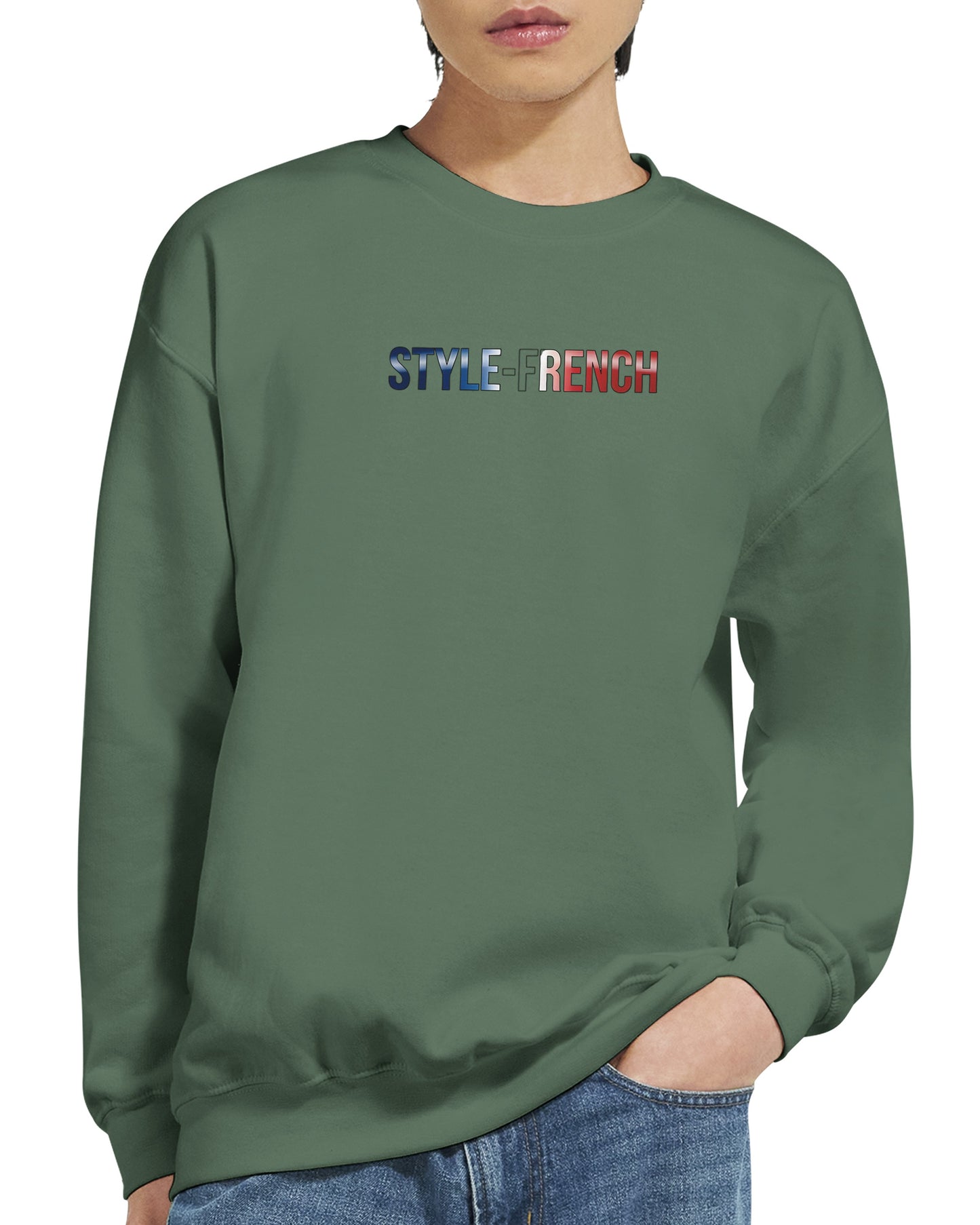 Sweat-shirt Homme Né en France - Confort Premium et Coupe Classique