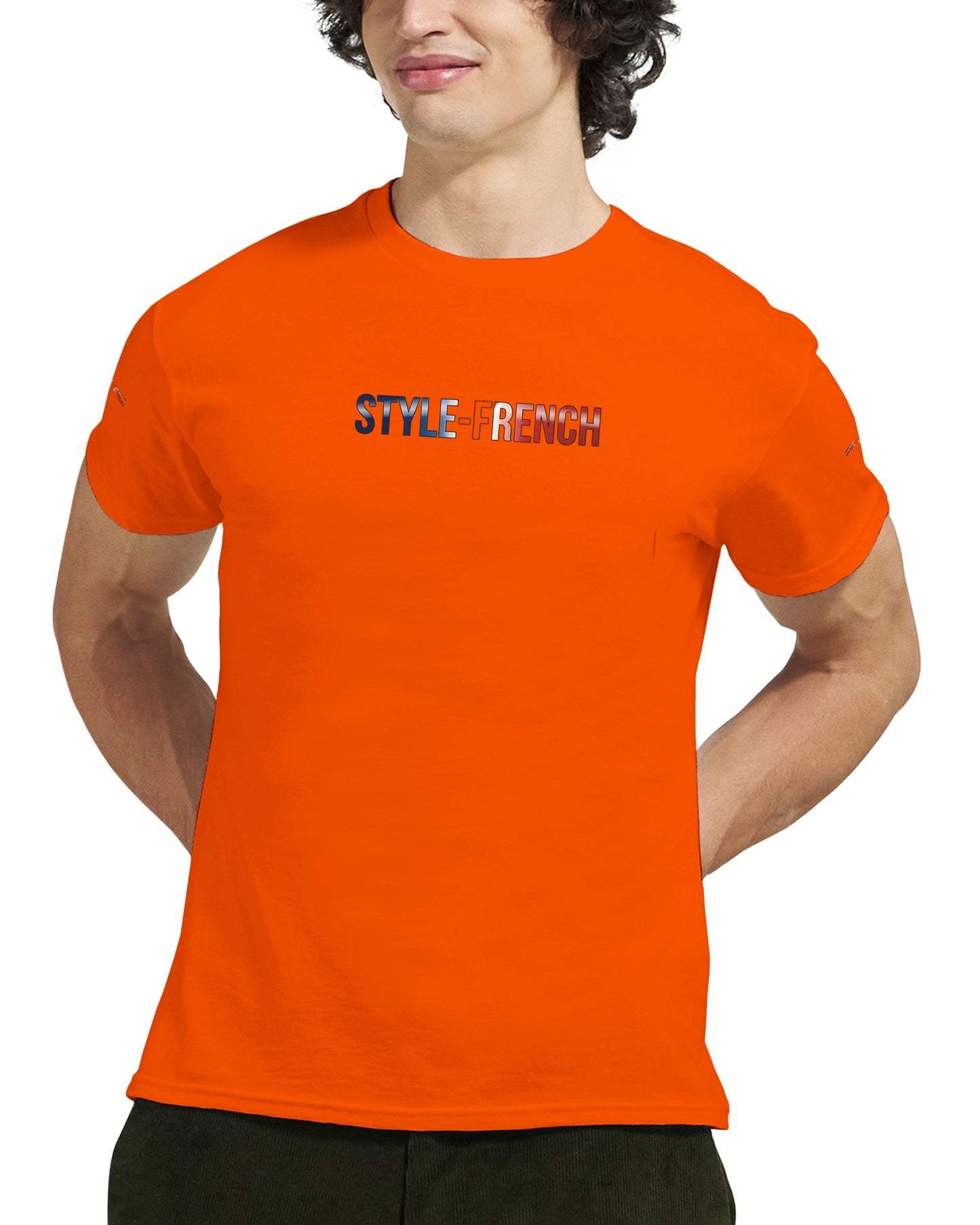 T-Shirt vive la France Herren dick Rundhals | Gildan® 5000