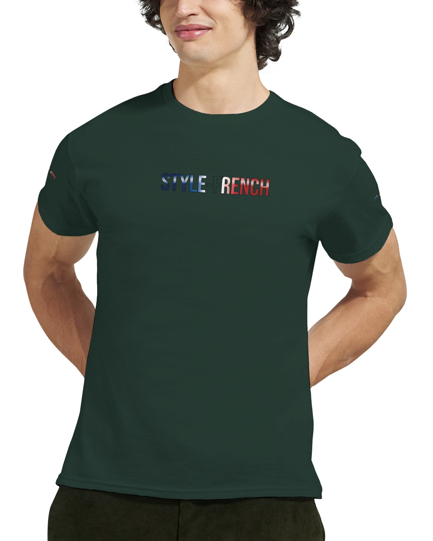Men's "Can't Stop Us" French Style Heavyweight Crewneck T-shirt | Gildan® 5000