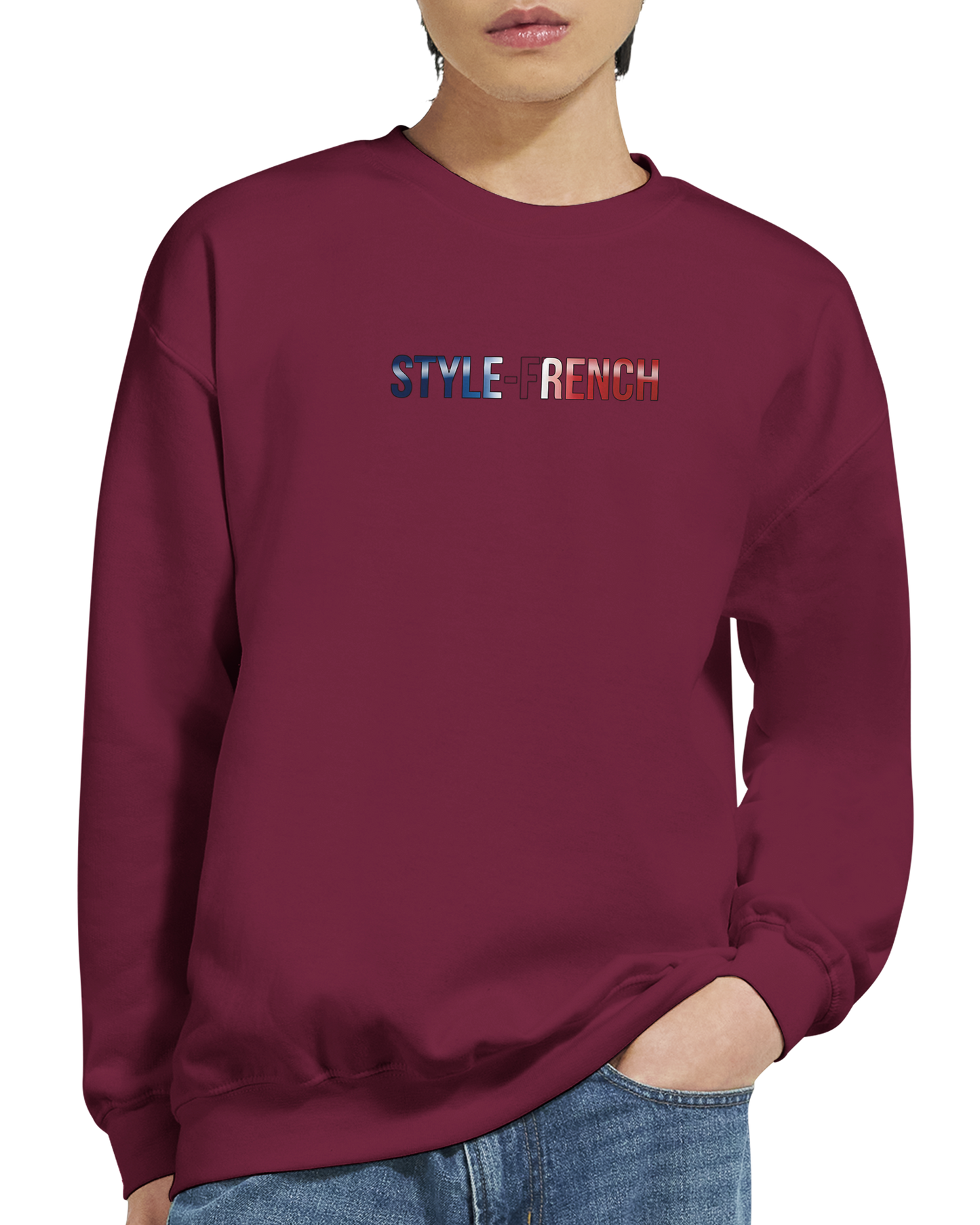 Unisex-Sweatshirt Auvergne-Rhône-Alpes klassisch Rundhals | Gildan® 18000