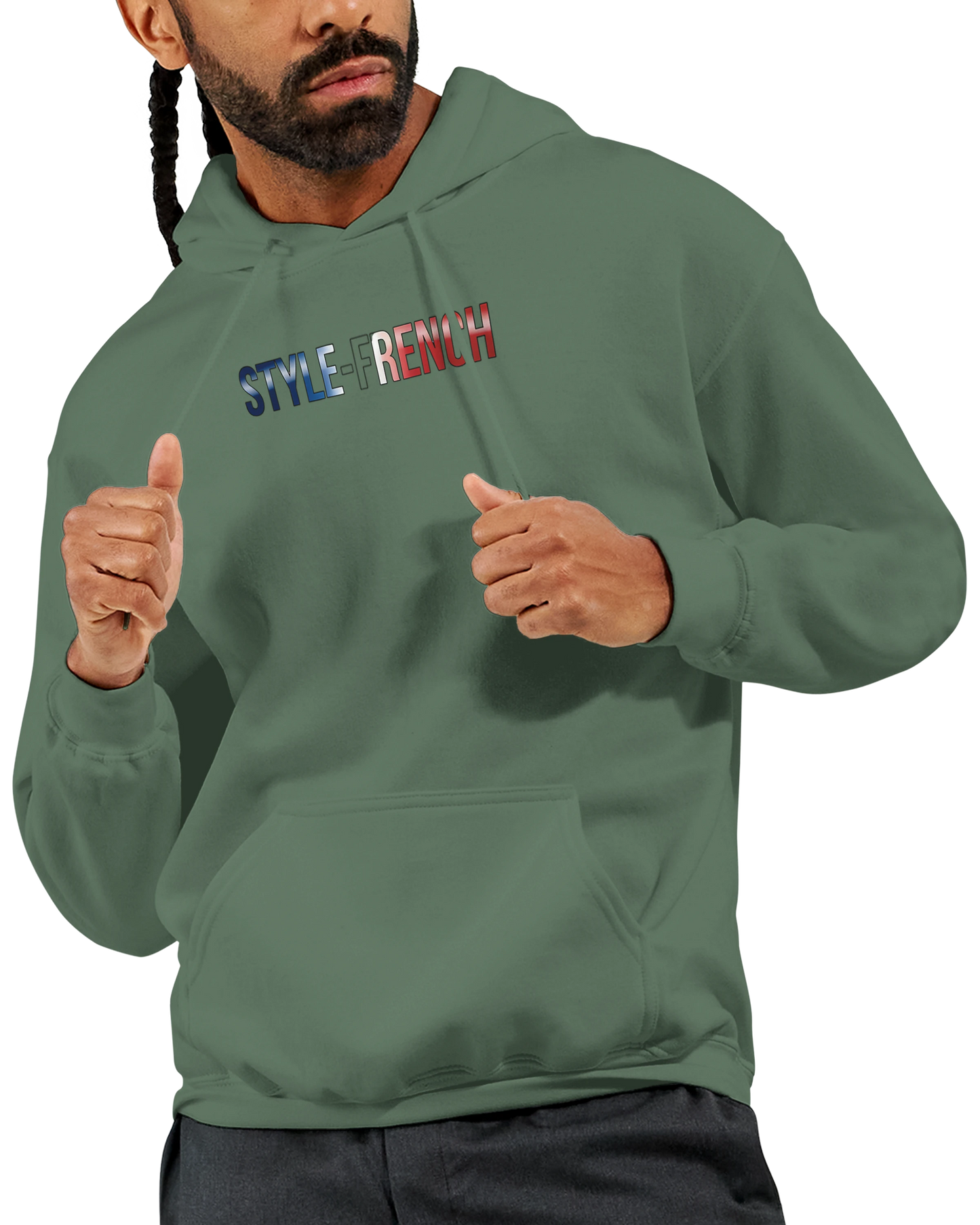 "The people don't give up" hoodie - classic French style for men | Gildan® 18500