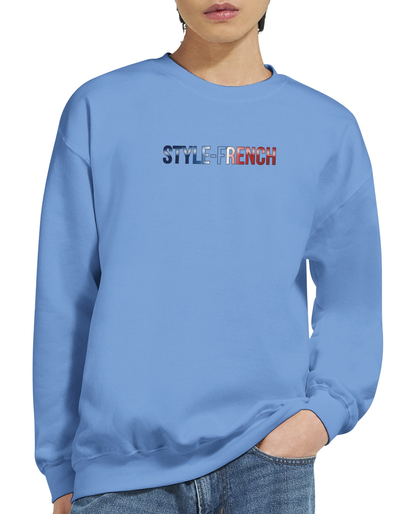 Sweat-shirt Homme Né en France - Confort Premium et Coupe Classique