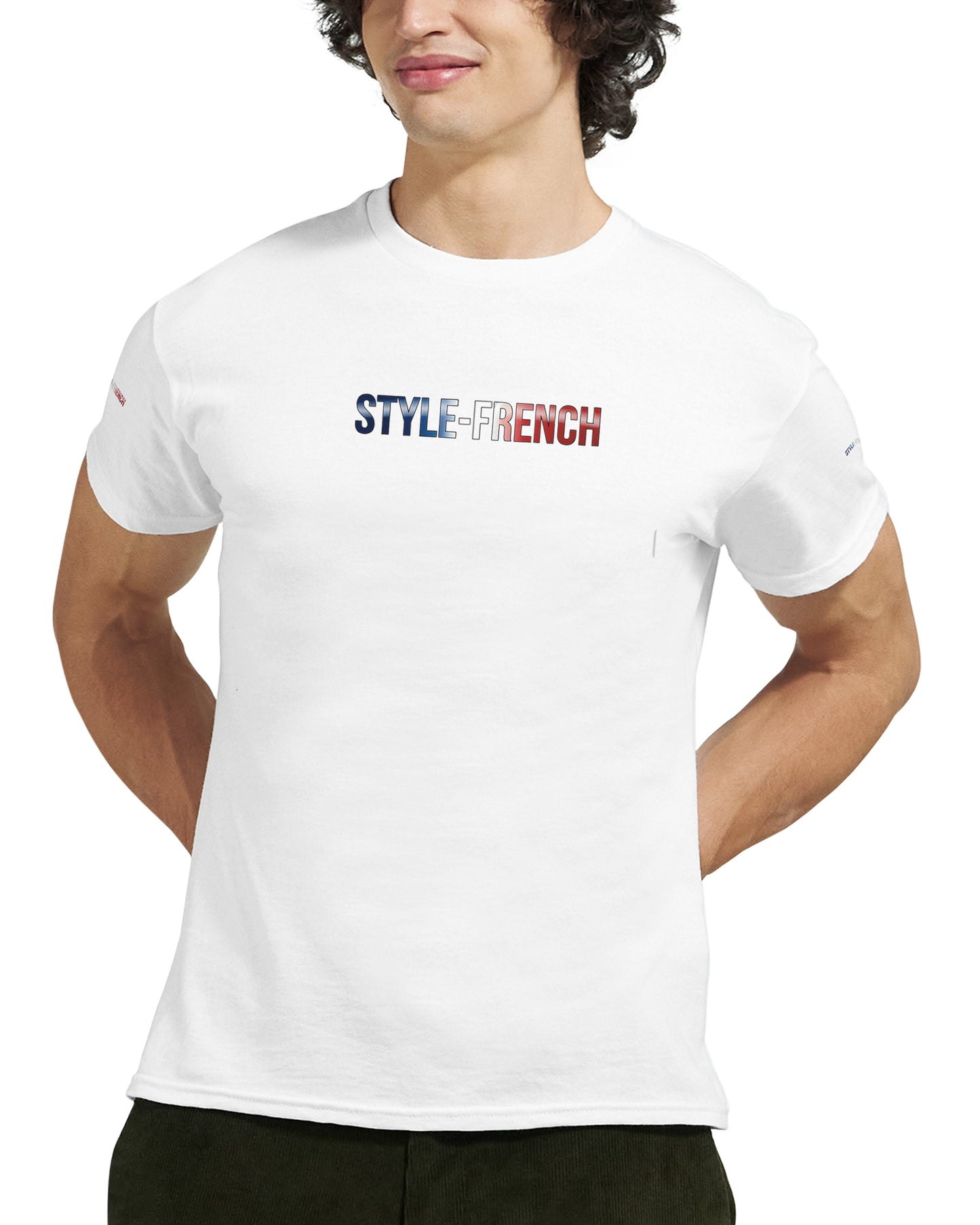 T-Shirt vive la France Herren dick Rundhals | Gildan® 5000