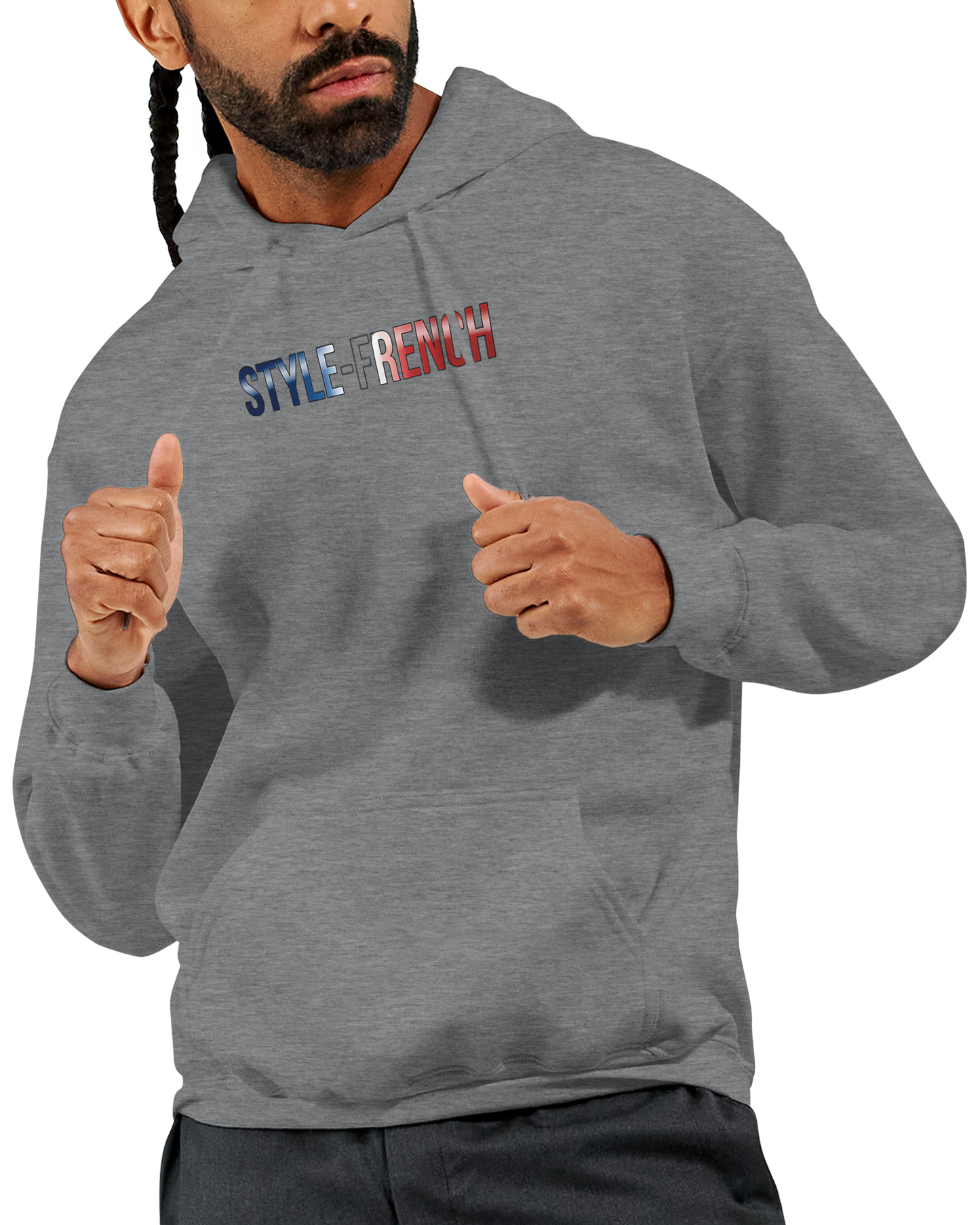 "The people don't give up" hoodie - classic French style for men | Gildan® 18500