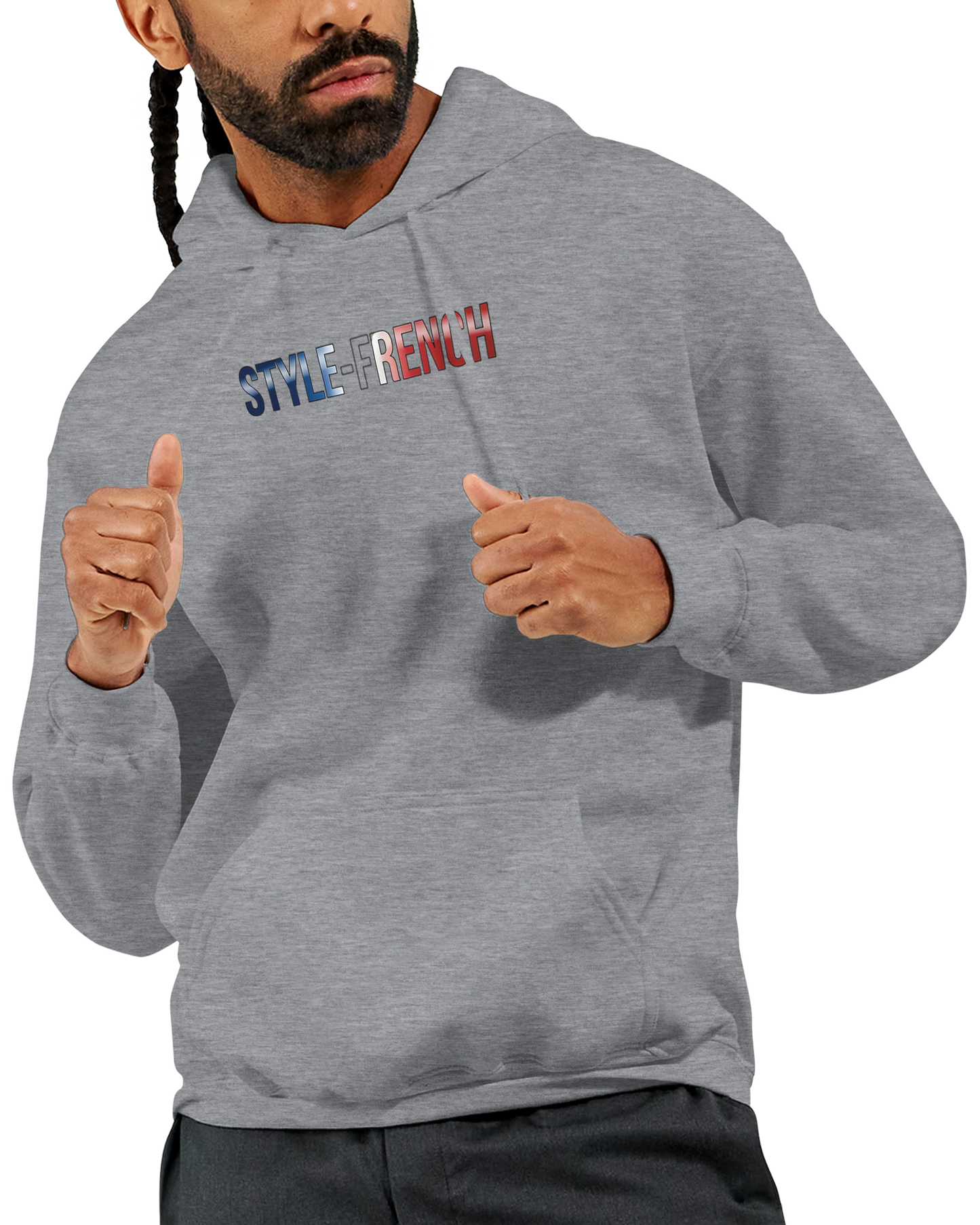 "The people don't give up" hoodie - classic French style for men | Gildan® 18500
