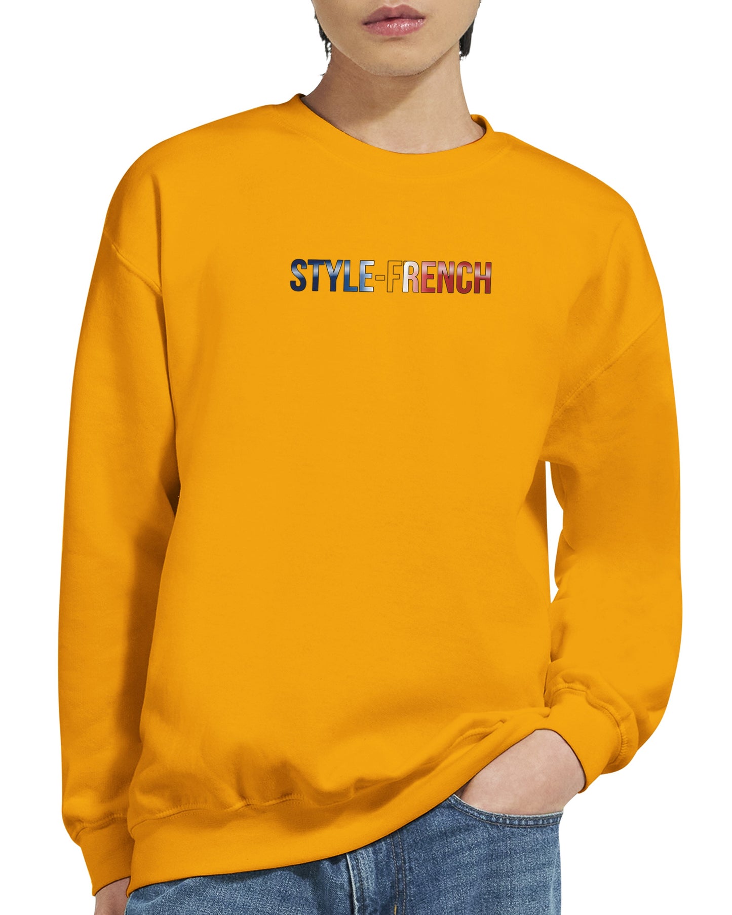 Sweat-shirt Homme Né en France - Confort Premium et Coupe Classique