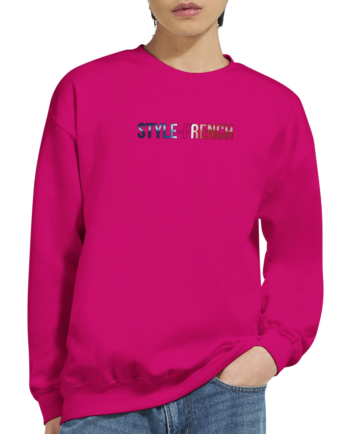 Sweat-shirt Homme Né en France - Confort Premium et Coupe Classique