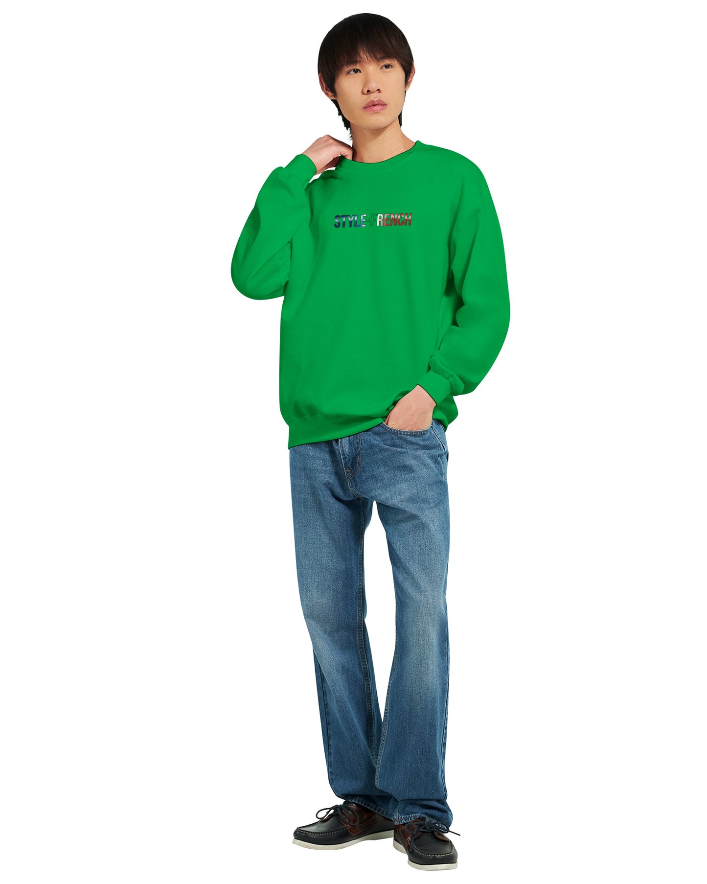 Sweat-shirt Homme Né en France - Confort Premium et Coupe Classique