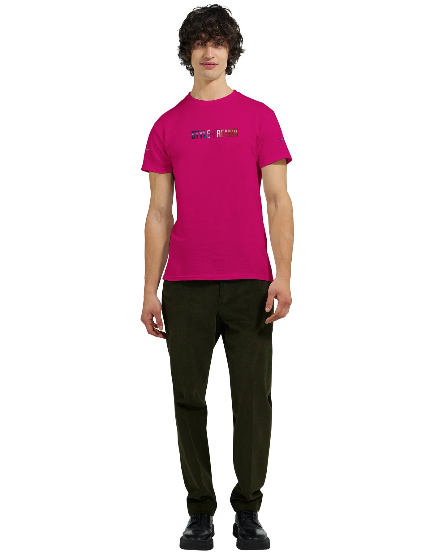 T-Shirt vive la France Herren dick Rundhals | Gildan® 5000