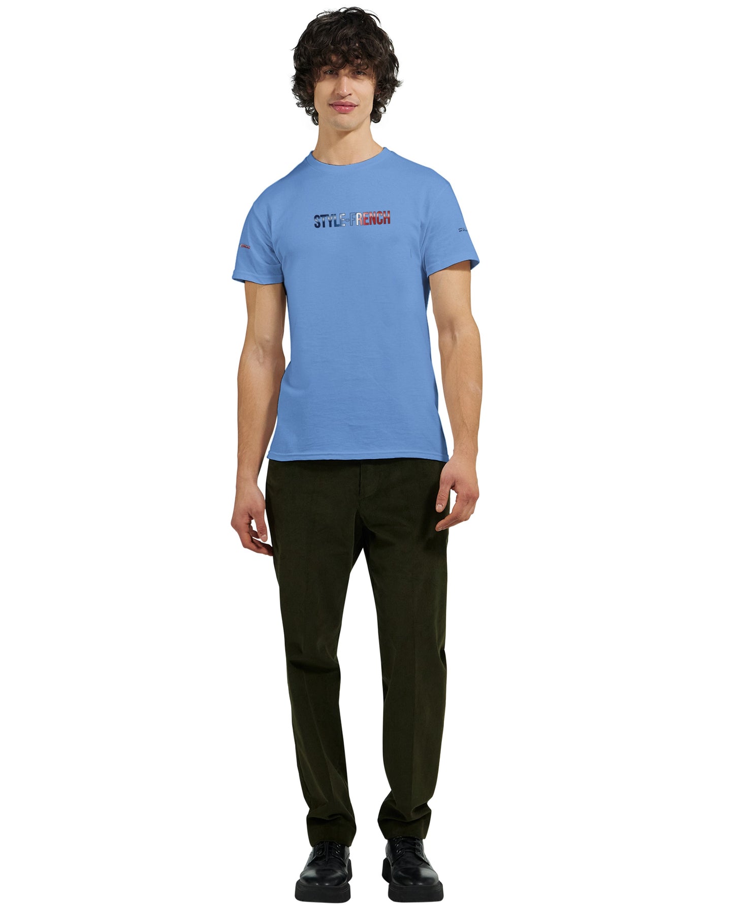 T-Shirt vive la France Herren dick Rundhals | Gildan® 5000