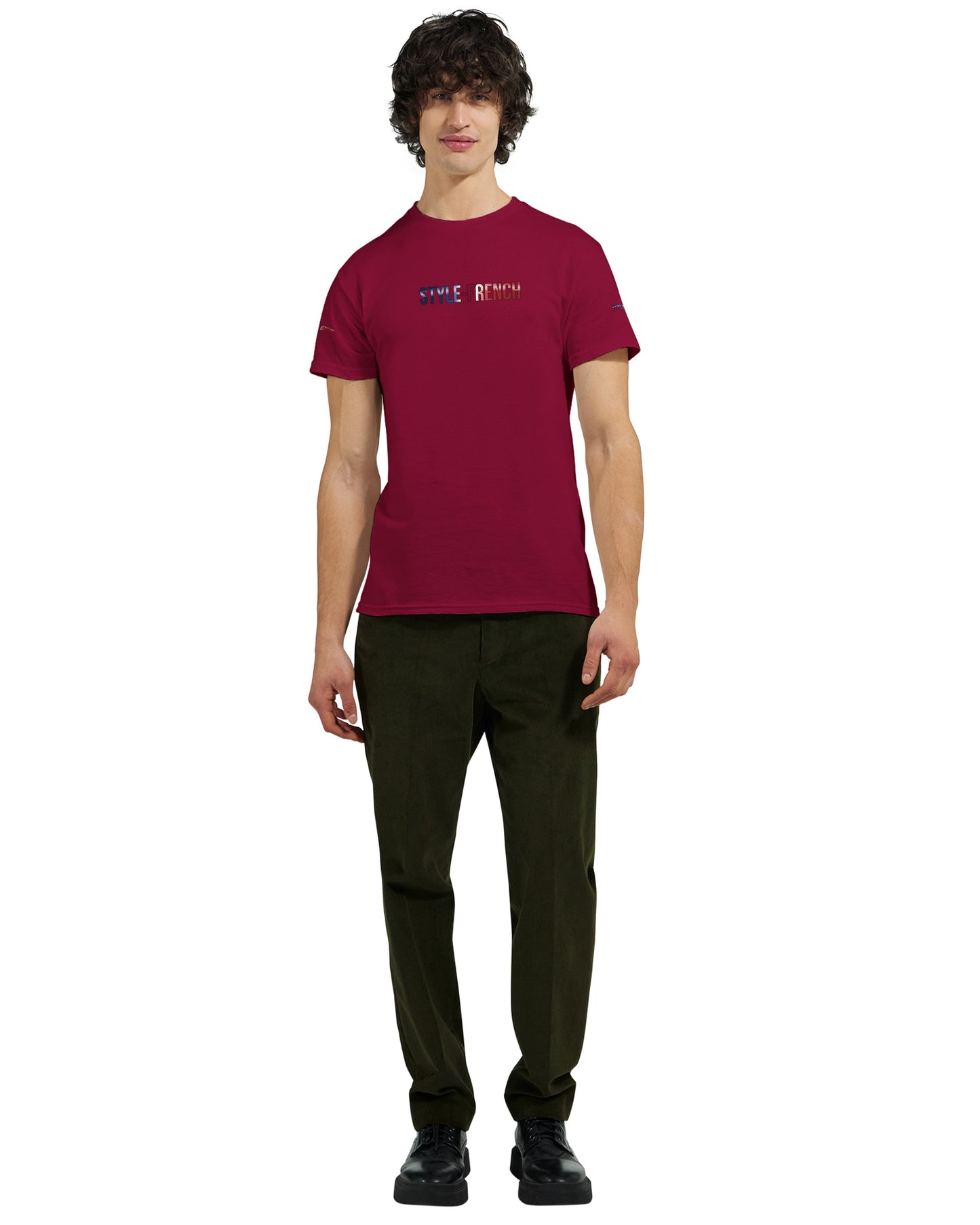 T-Shirt vive la France Herren dick Rundhals | Gildan® 5000