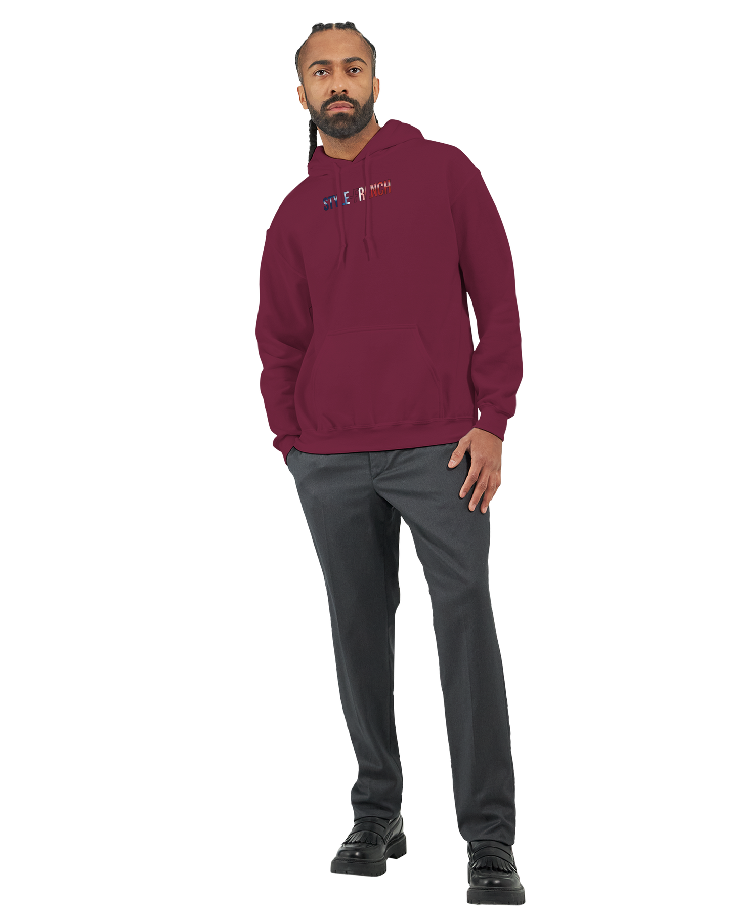 "The people don't give up" hoodie - classic French style for men | Gildan® 18500