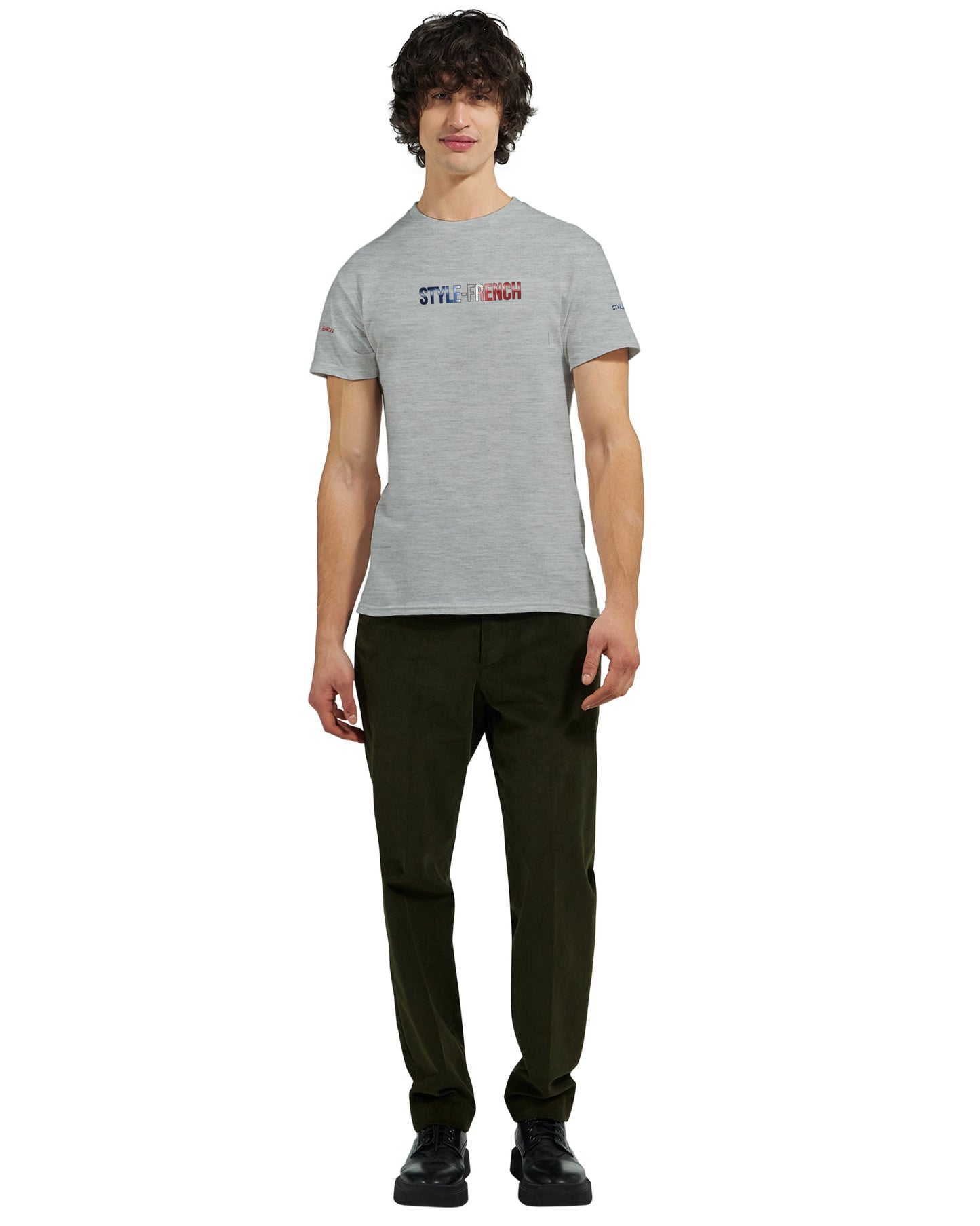 T-Shirt vive la France Herren dick Rundhals | Gildan® 5000
