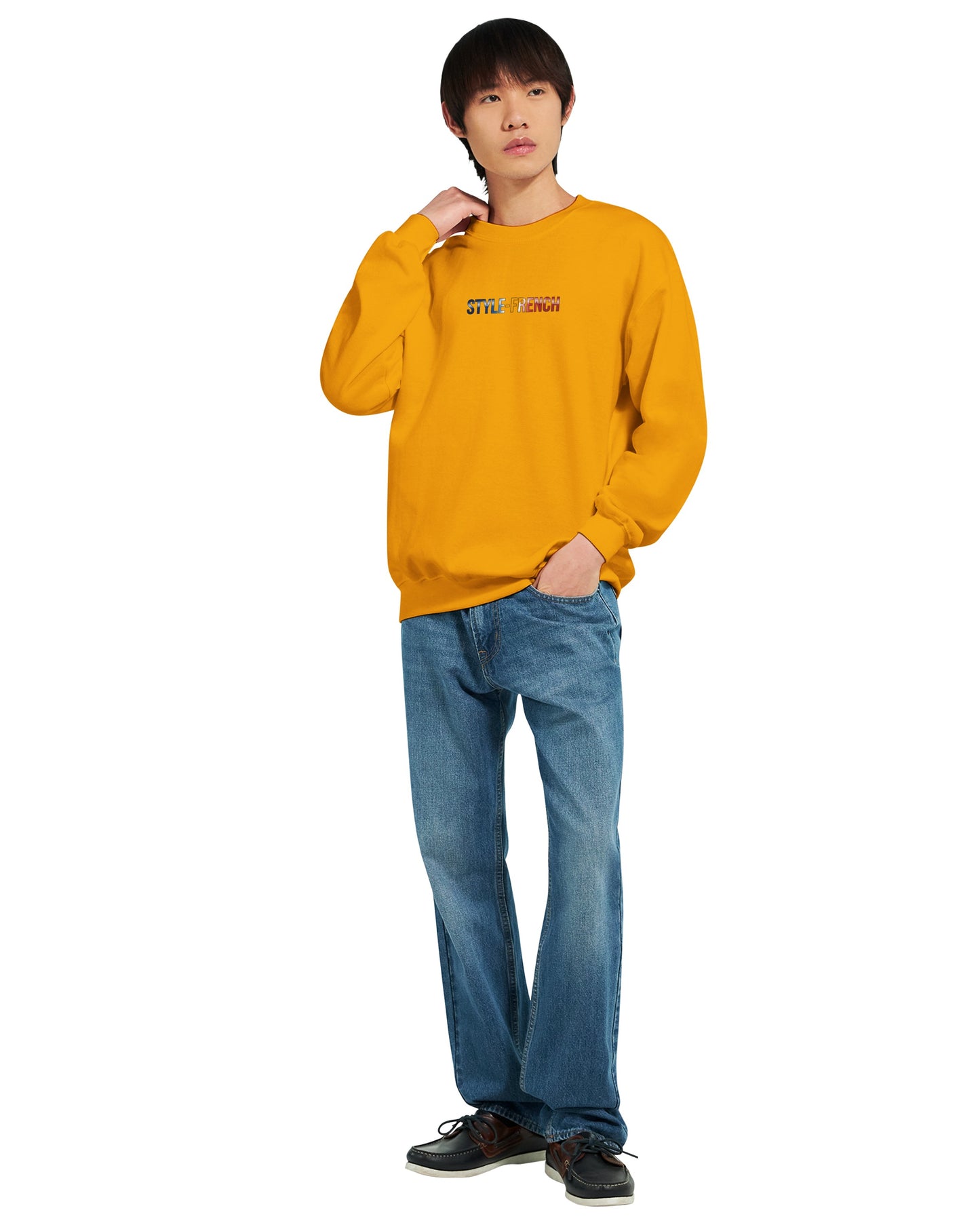 Herren-Sweatshirt Das Siegel des Königs, klassischer Rundhals | Gildan® 18000