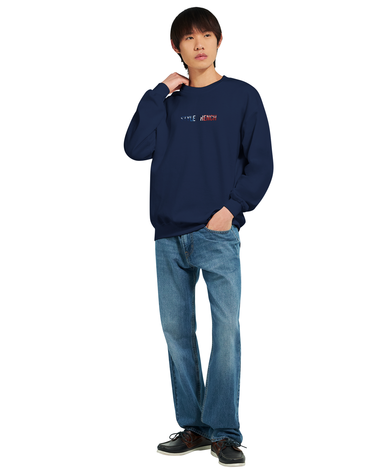 Herren-Sweatshirt Das Siegel des Königs, klassischer Rundhals | Gildan® 18000