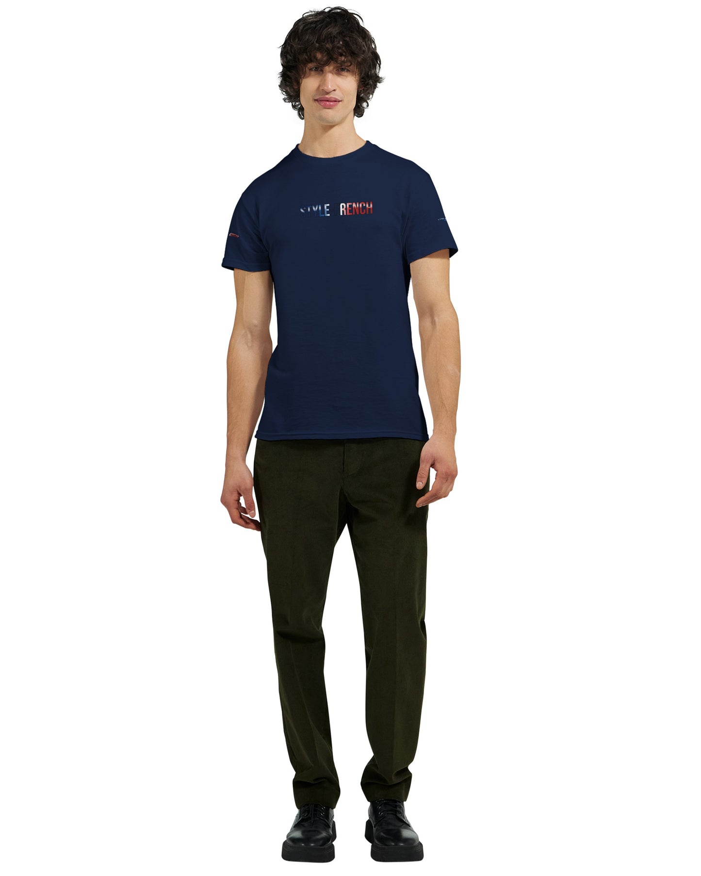 T-Shirt vive la France Herren dick Rundhals | Gildan® 5000