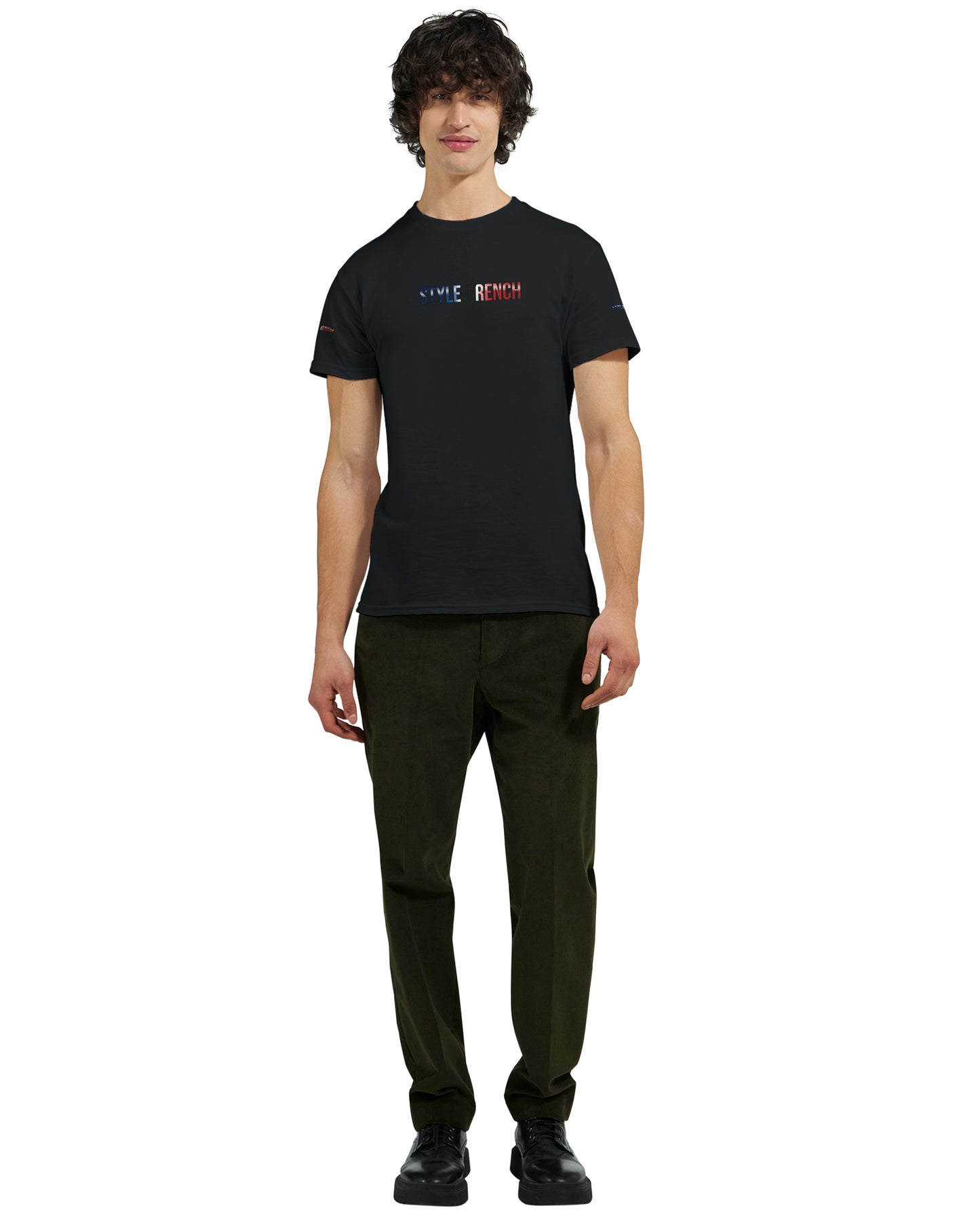 T-Shirt vive la France Herren dick Rundhals | Gildan® 5000