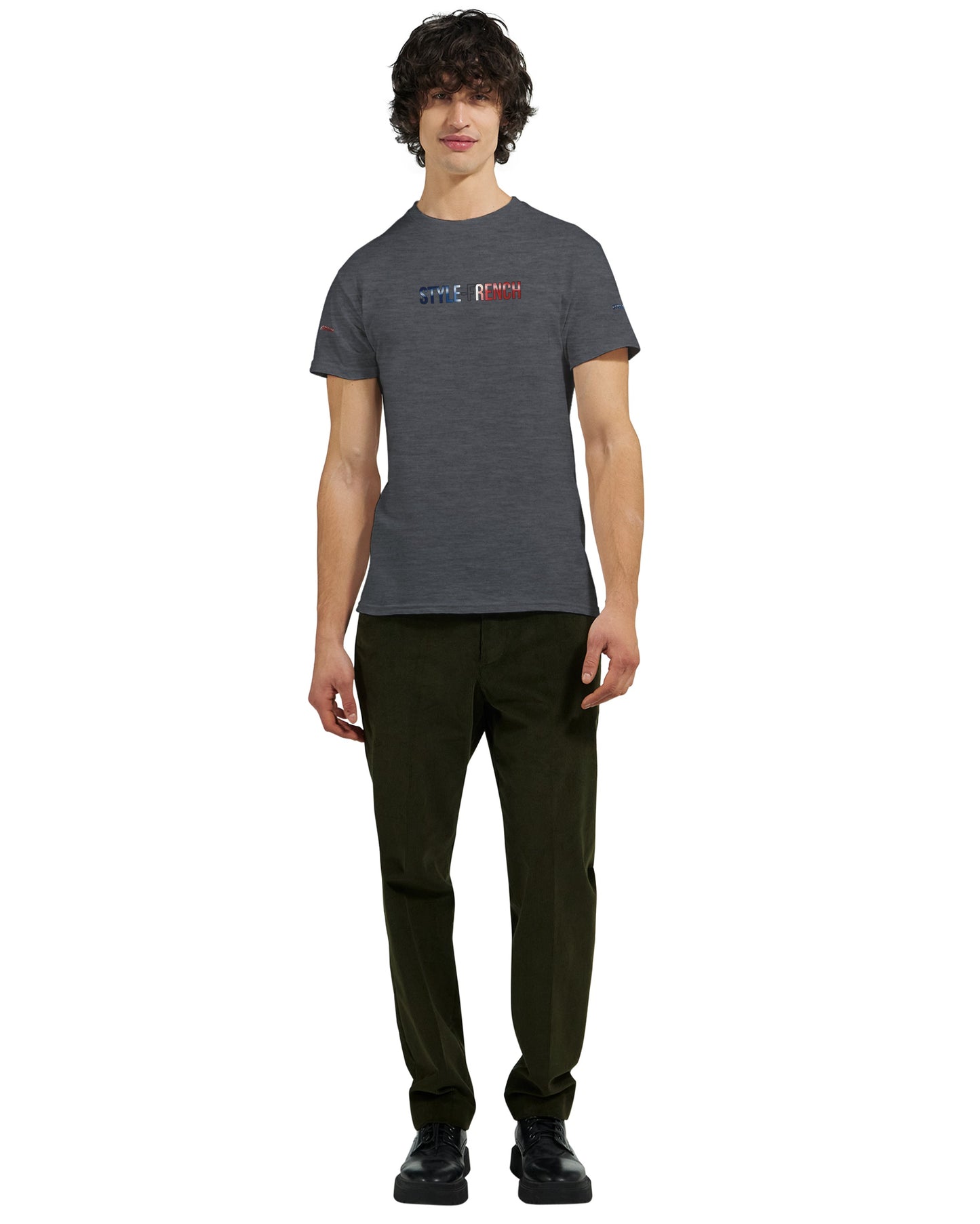 T-Shirt vive la France Herren dick Rundhals | Gildan® 5000