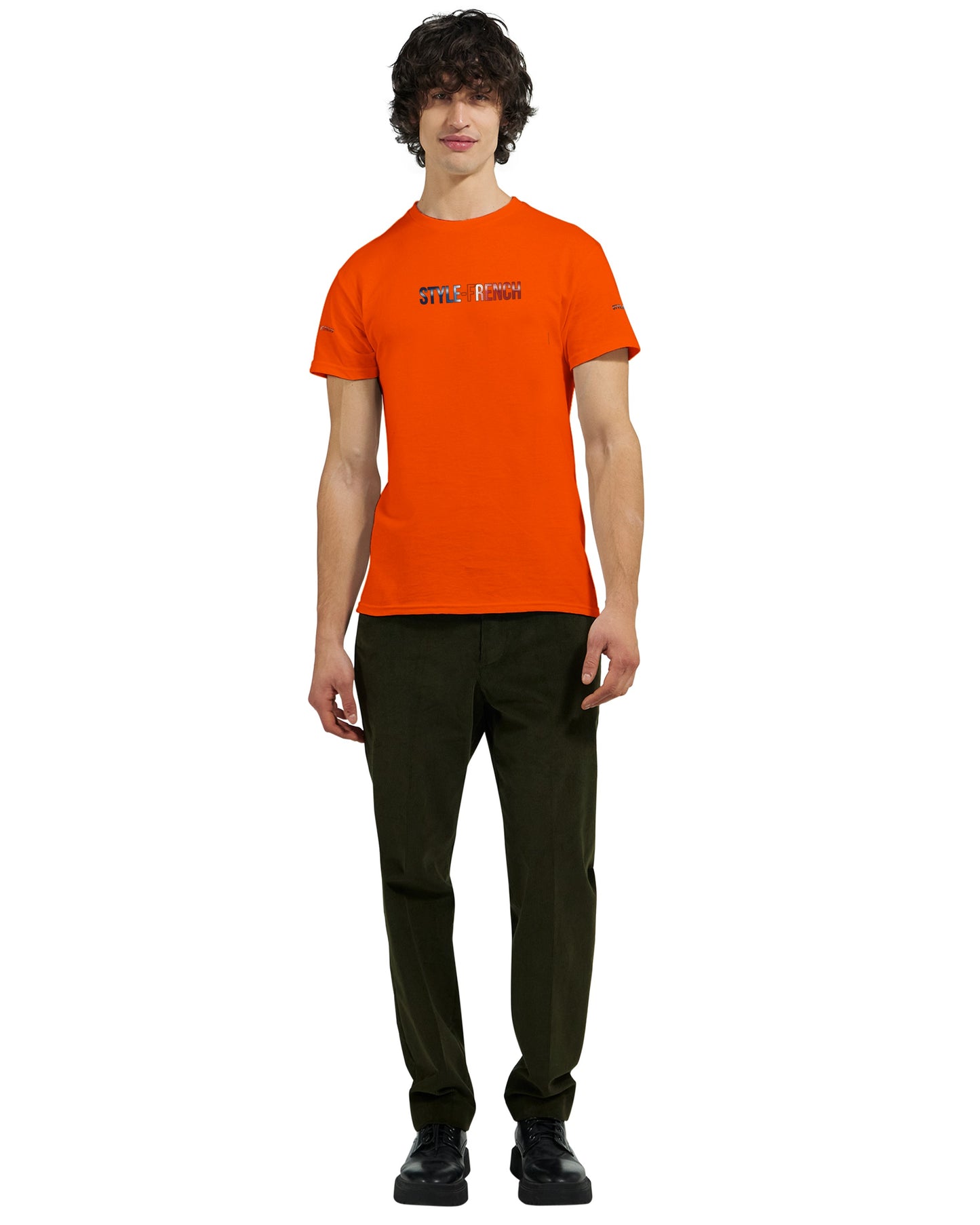 T-Shirt vive la France Herren dick Rundhals | Gildan® 5000