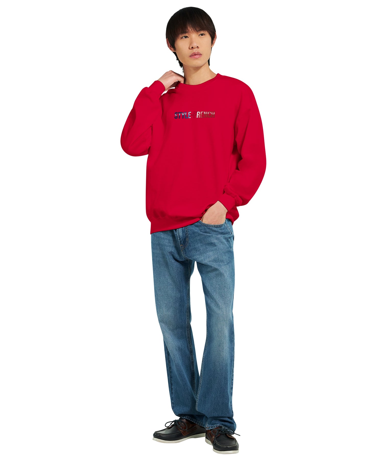 Sweat-shirt Homme Né en France - Confort Premium et Coupe Classique