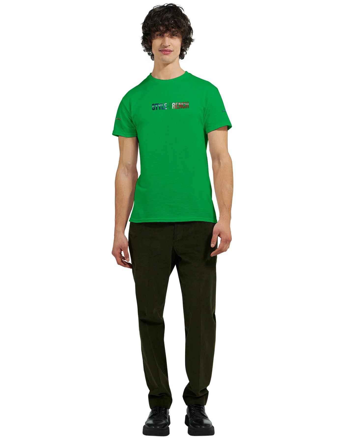 T-Shirt vive la France Herren dick Rundhals | Gildan® 5000