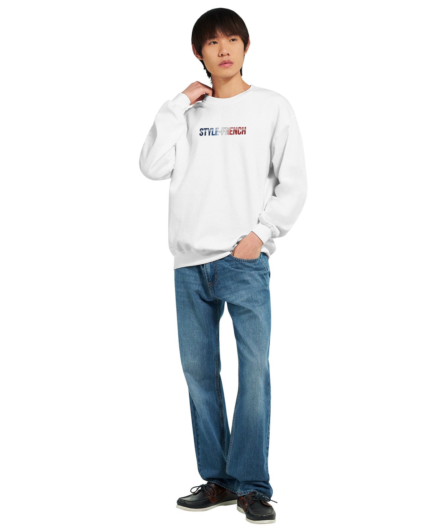 Klassisches Rundhals-Sweatshirt „Debout la France“ | Gildan® 18000