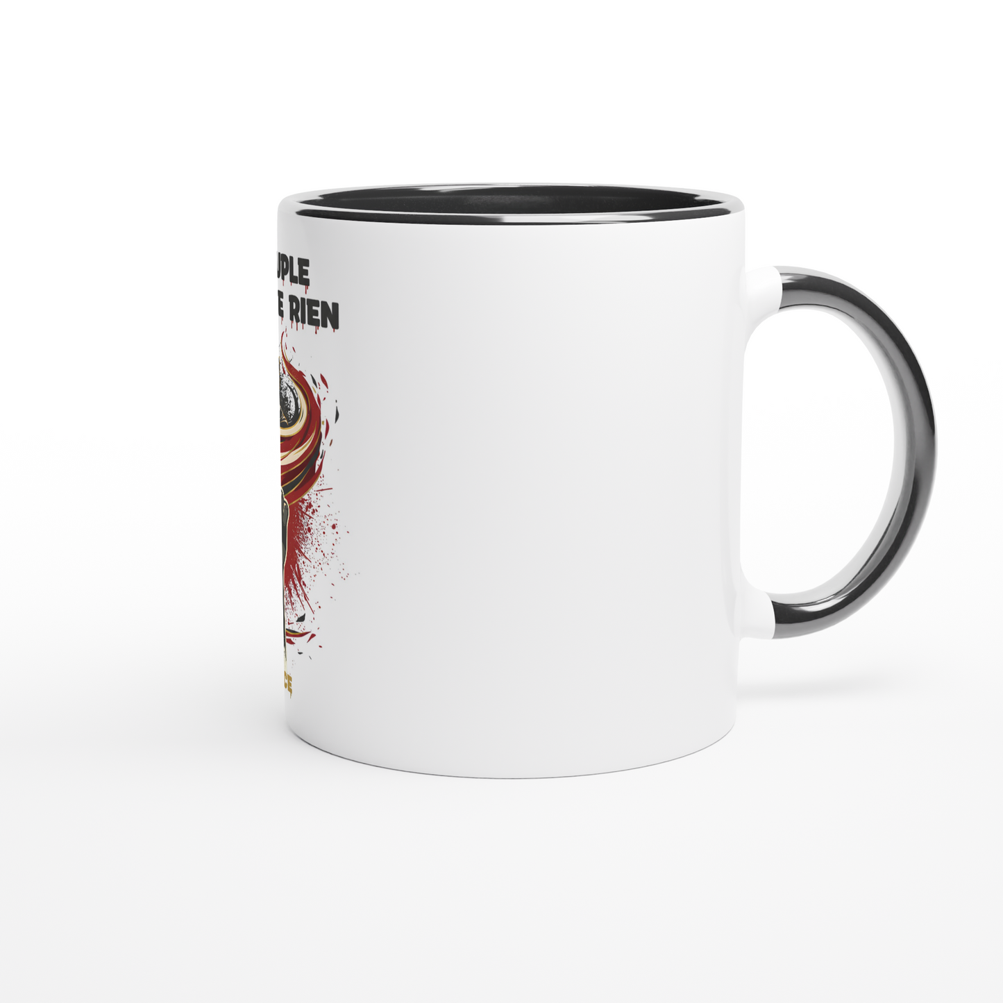 325ml (11oz) Ceramic Mug "le peuple lâche rien"