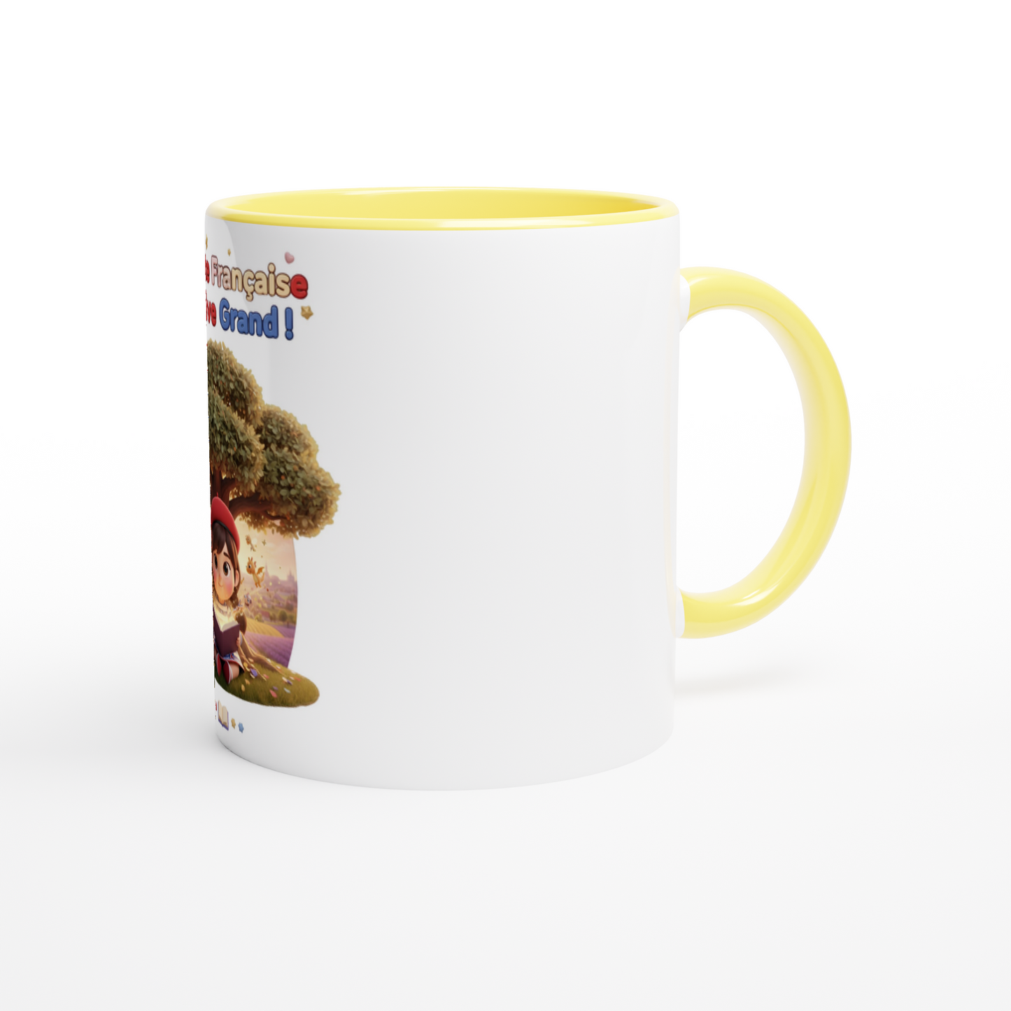 "Little French Girl Who Dreams Big" Ceramic Mug - 325 ml (11 oz)
