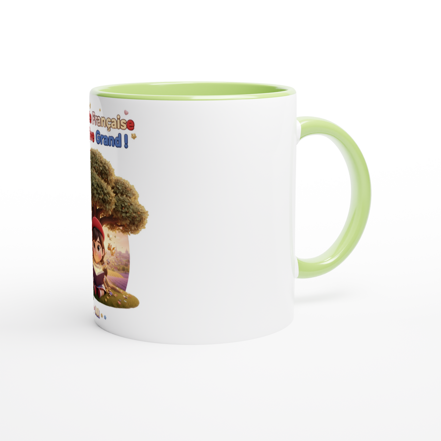 "Little French Girl Who Dreams Big" Ceramic Mug - 325 ml (11 oz)