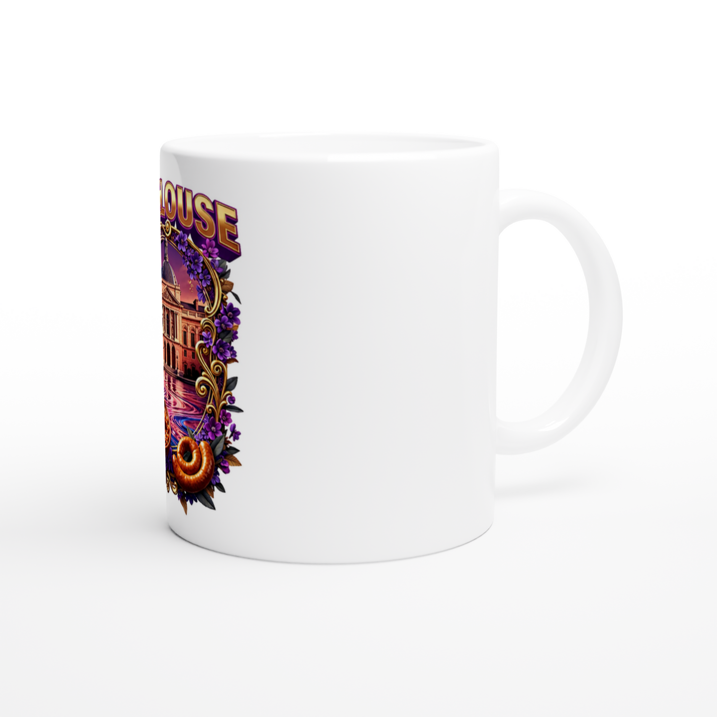 Keramiktasse Toulouse, Stadt in Frankreich, 325 ml (11 oz)