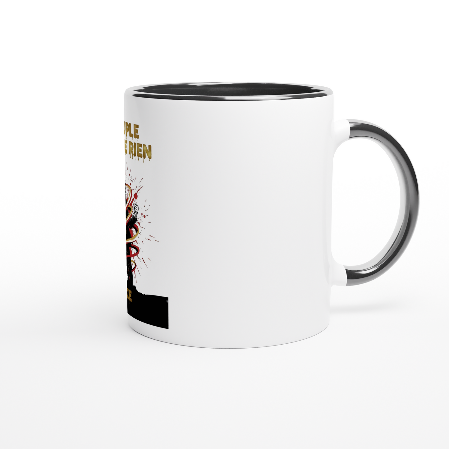 325ml (11oz) Ceramic Mug "le peuple lâche rien"
