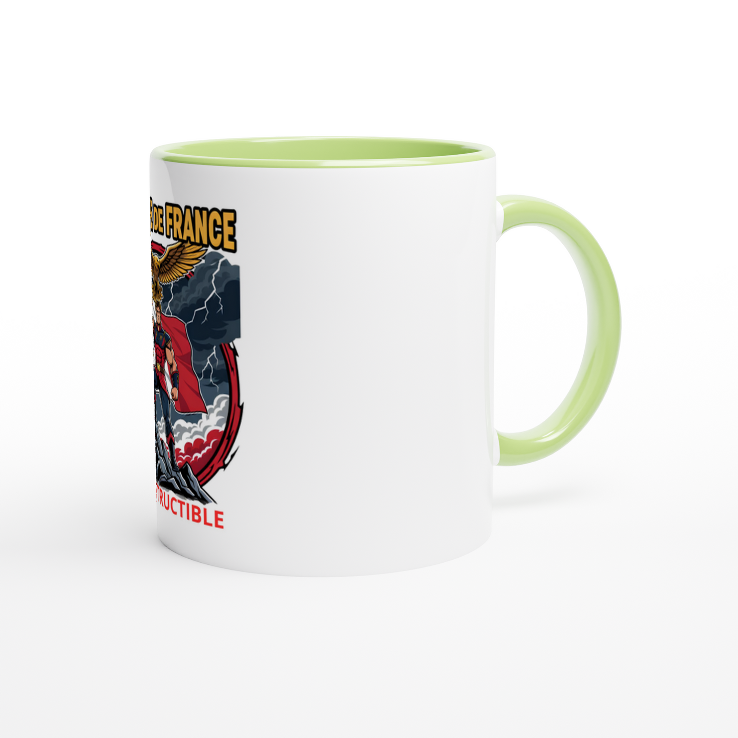 325 ml (11 oz) French-style ceramic mug for men