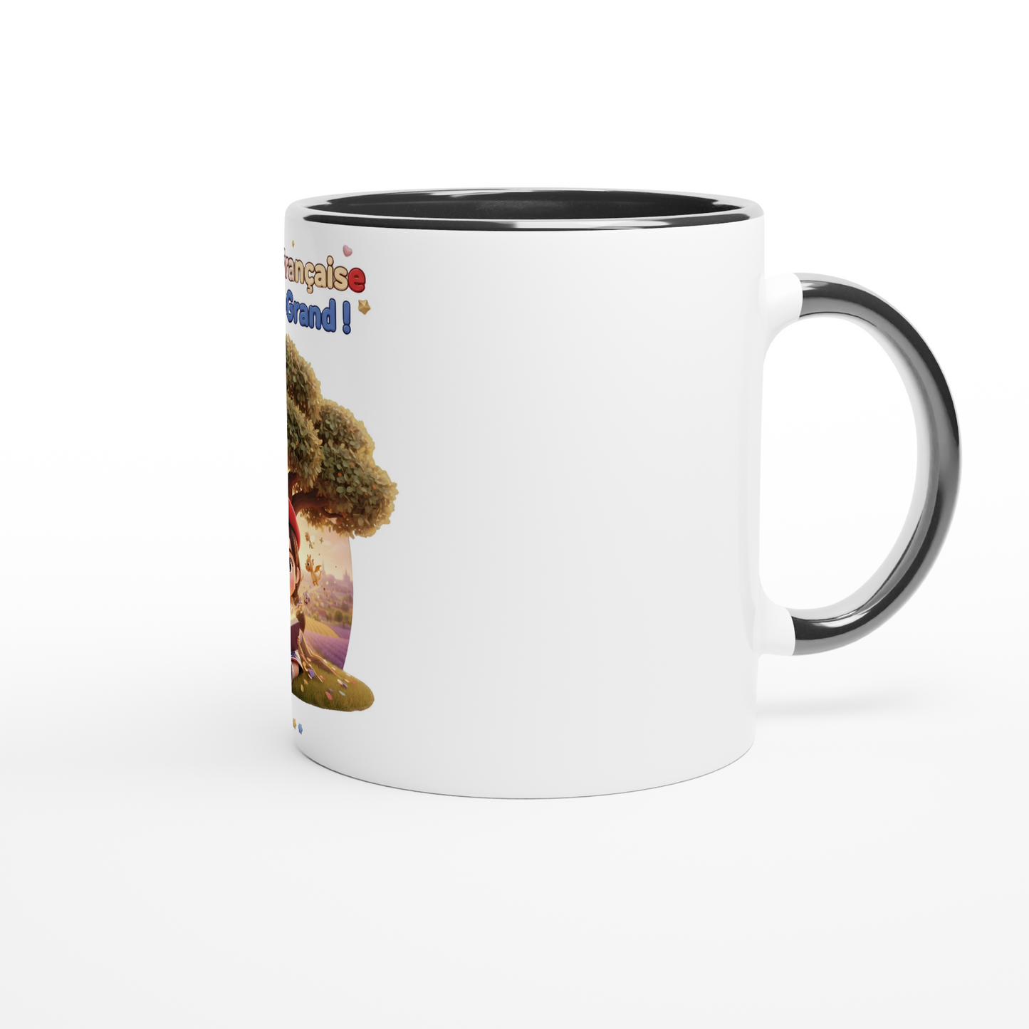 "Little French Girl Who Dreams Big" Ceramic Mug - 325 ml (11 oz)