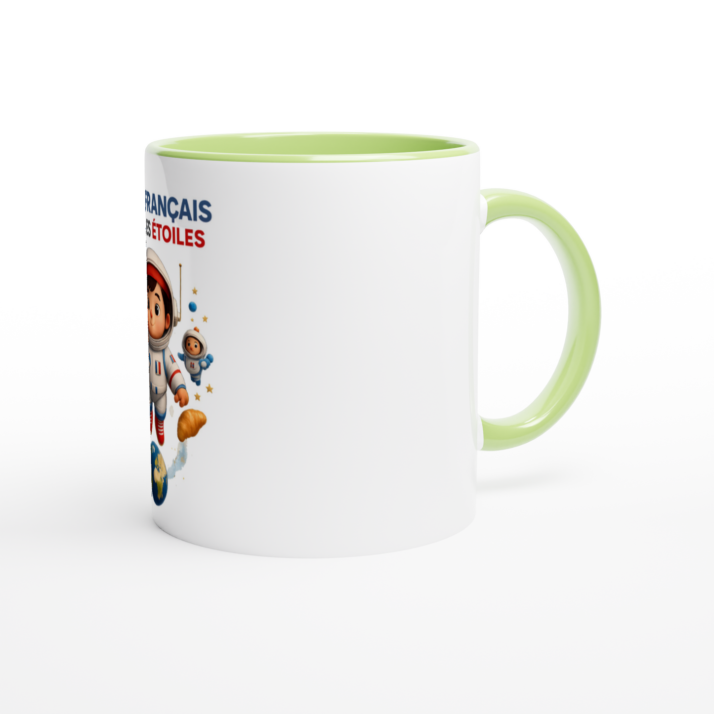 Französische Keramiktasse mit Sternenmotiv, 325 ml (11 oz)