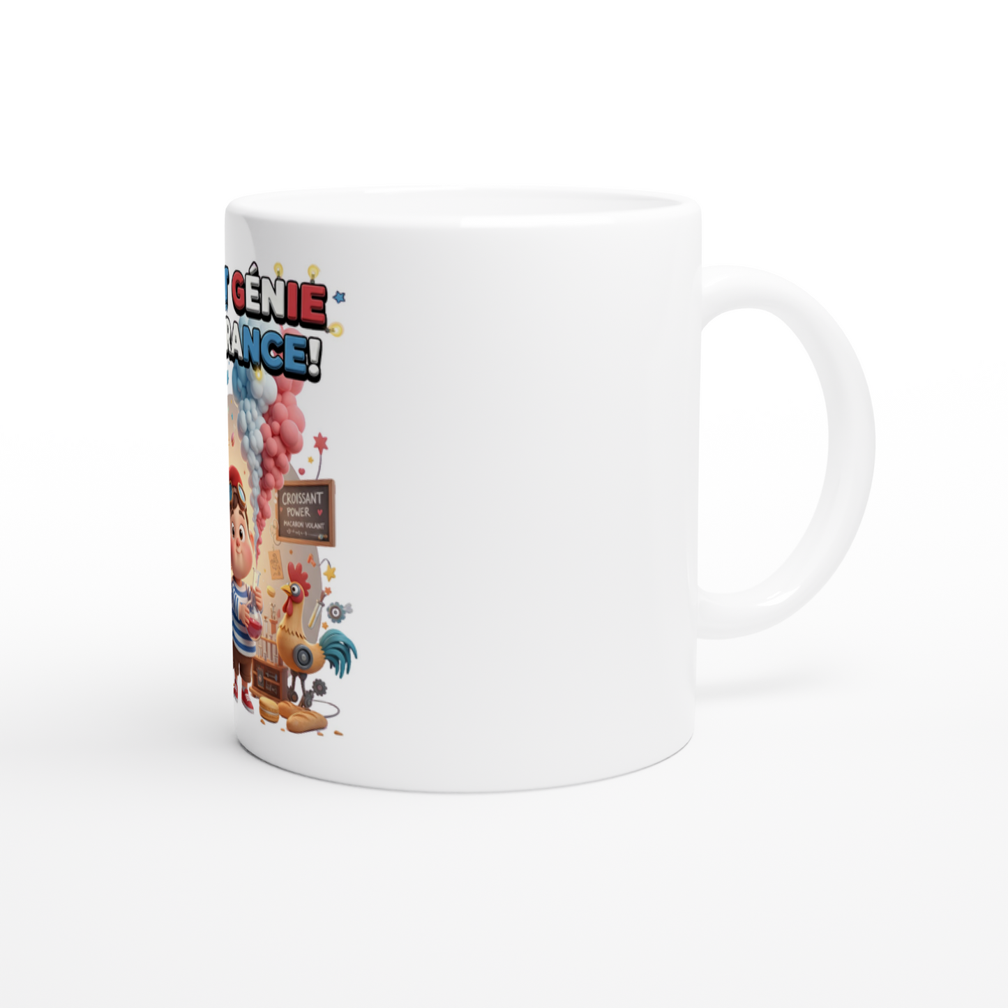 325 ml (11 oz) French Little Genius Ceramic Mug