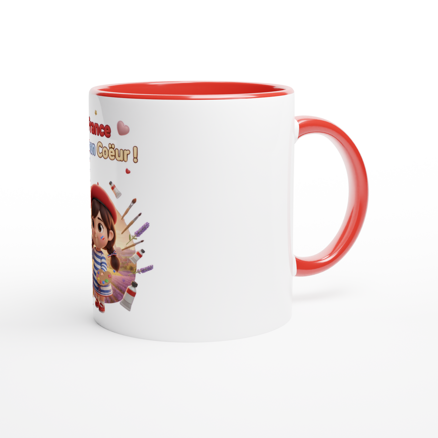 Keramikbecher „Frankreich in meinem Herzen“ 325 ml (11 oz)