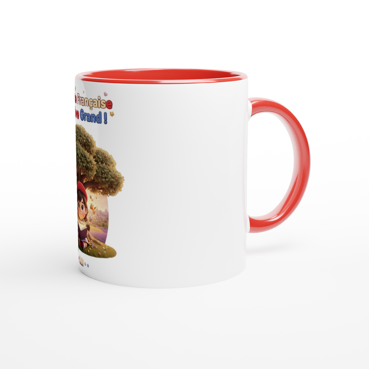 "Little French Girl Who Dreams Big" Ceramic Mug - 325 ml (11 oz)