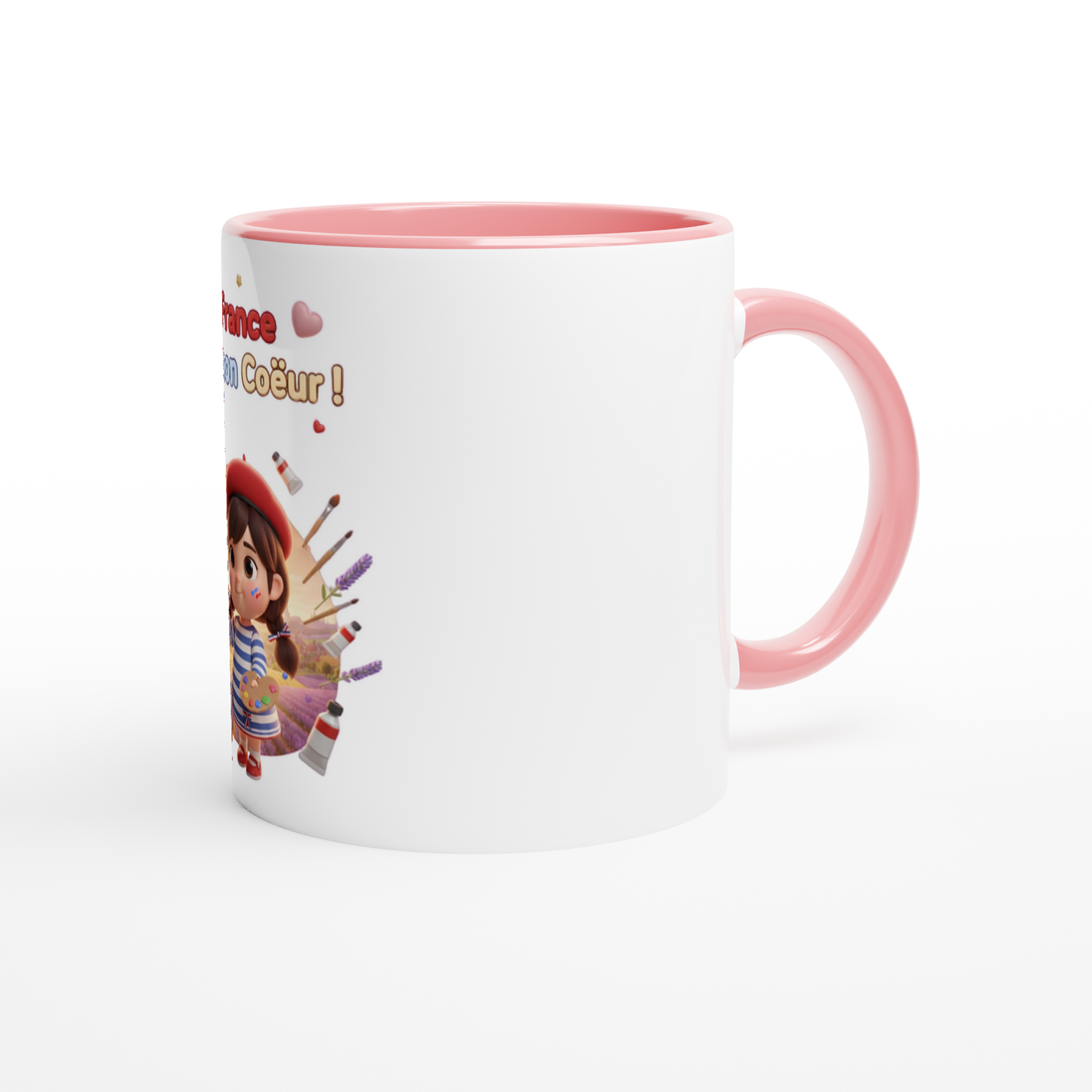 Keramikbecher „Frankreich in meinem Herzen“ 325 ml (11 oz)