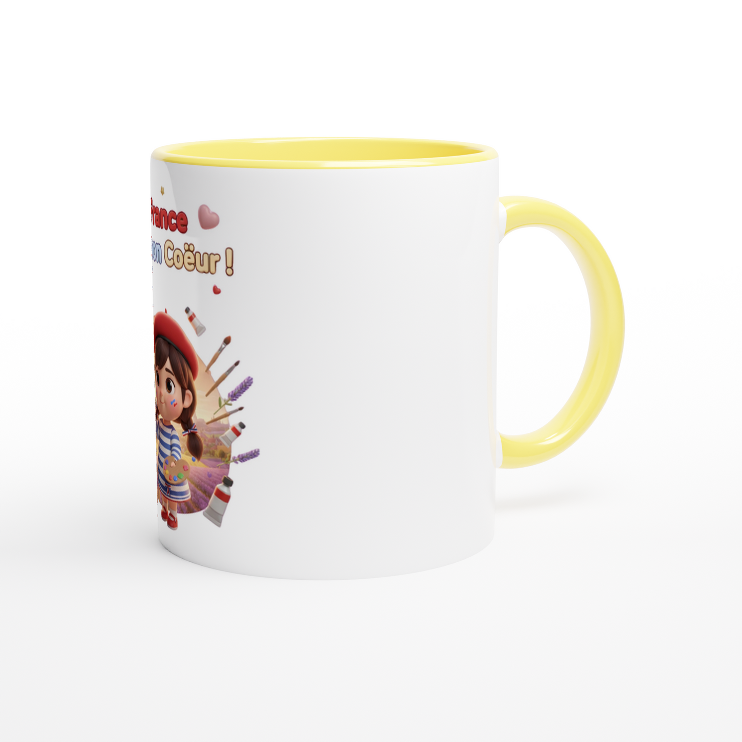 Keramikbecher „Frankreich in meinem Herzen“ 325 ml (11 oz)