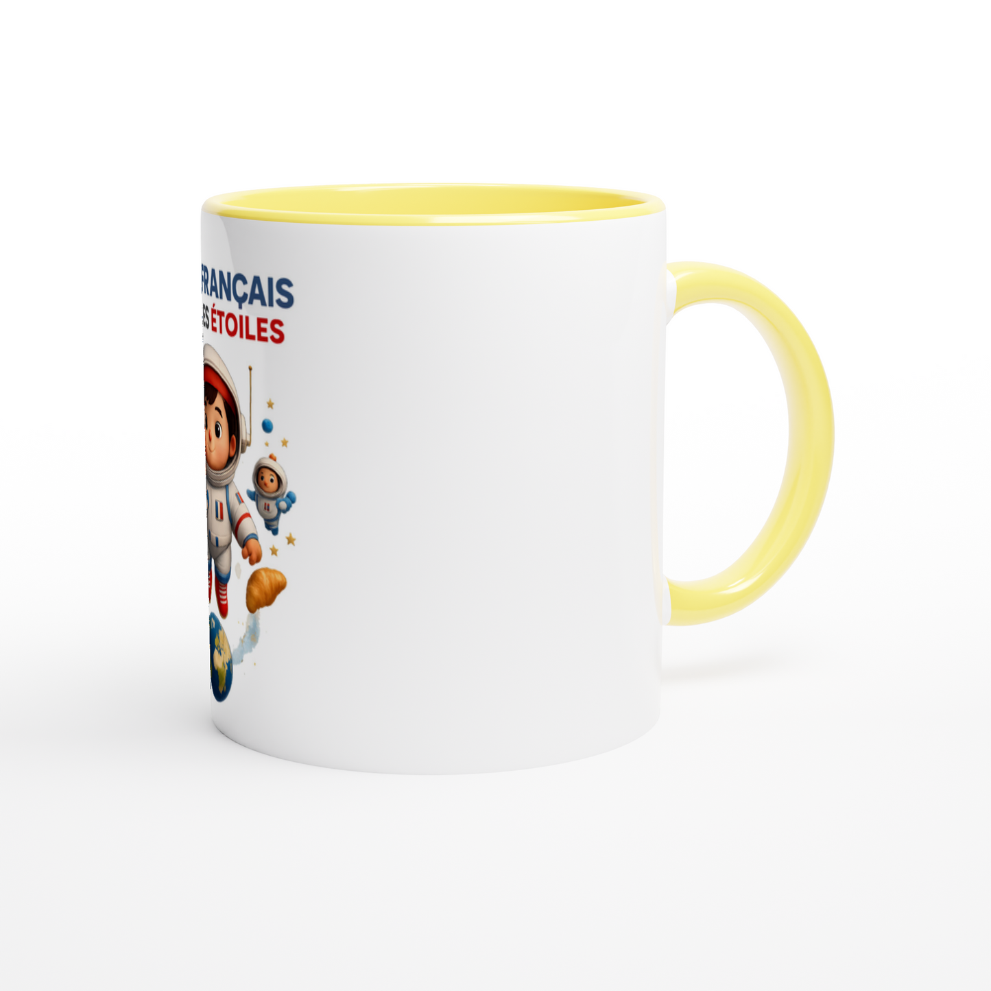 Französische Keramiktasse mit Sternenmotiv, 325 ml (11 oz)
