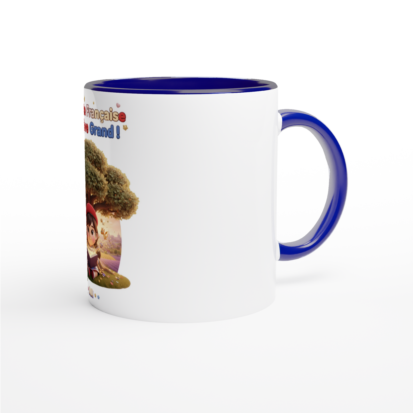 "Little French Girl Who Dreams Big" Ceramic Mug - 325 ml (11 oz)